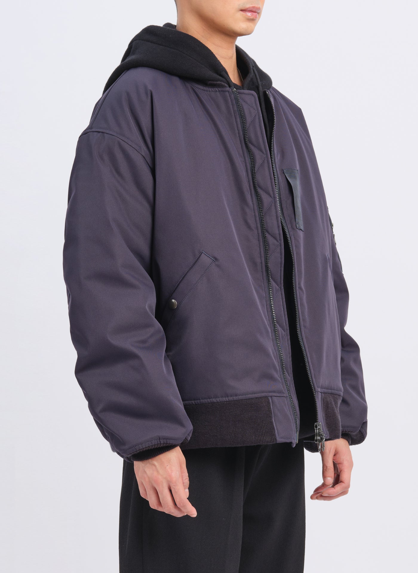 Solotex Primaloft Insulated MA-1 Bomber Jacket - Lightweight Winter Coat for Men, Water-Resistant & Windproof - Perfect for Outdoor Activities, Travel & Casual Wear