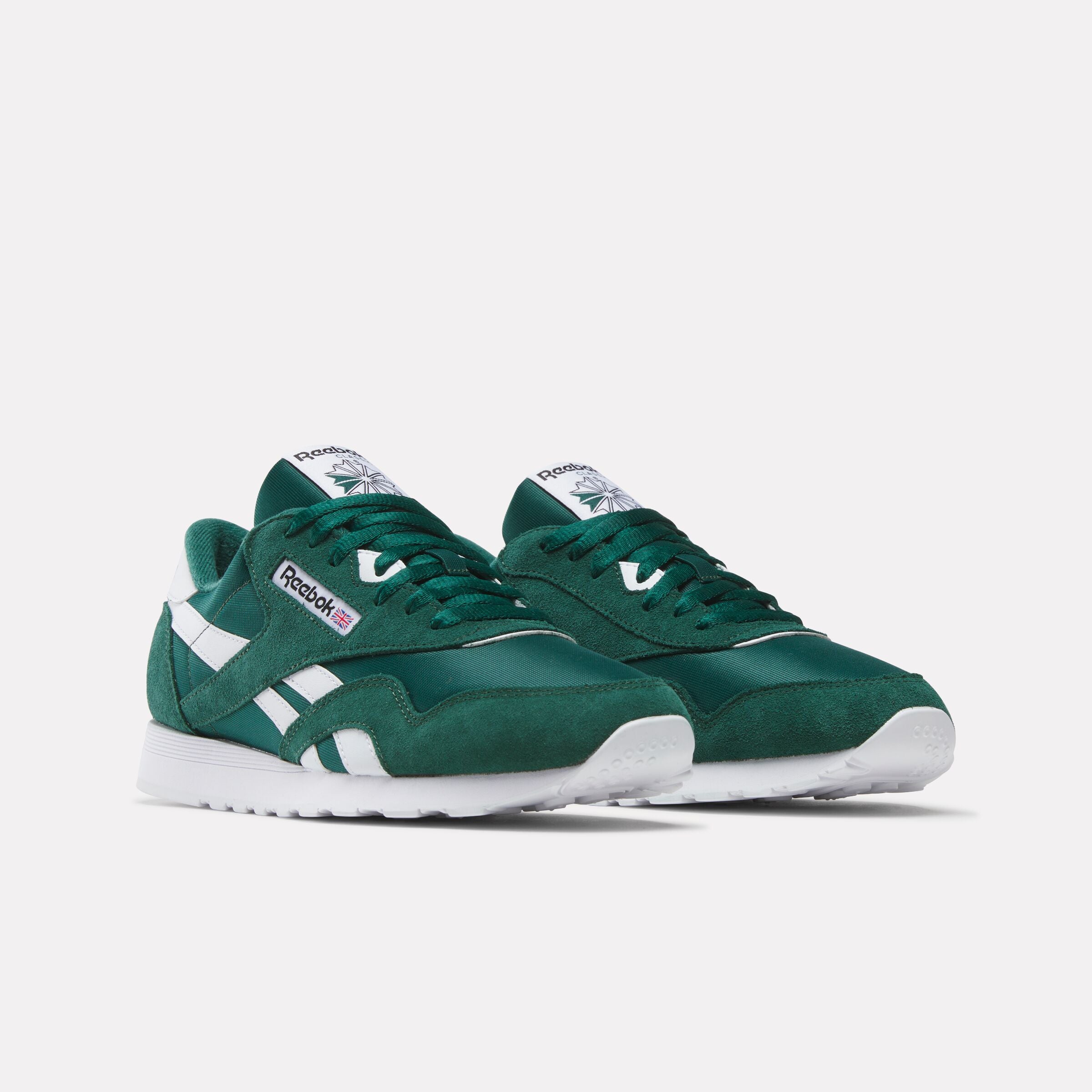 Classic Nylon Sneakers for Men & Women - Lightweight Green/White Casual Shoes for Walking, Running & Outdoor Activities