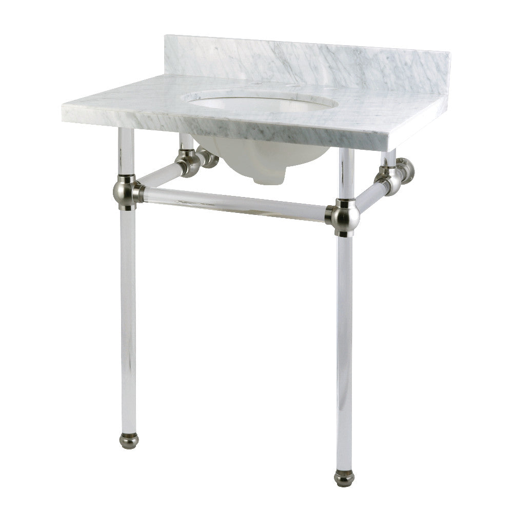 Carrara Marble/Brushed Nickel
