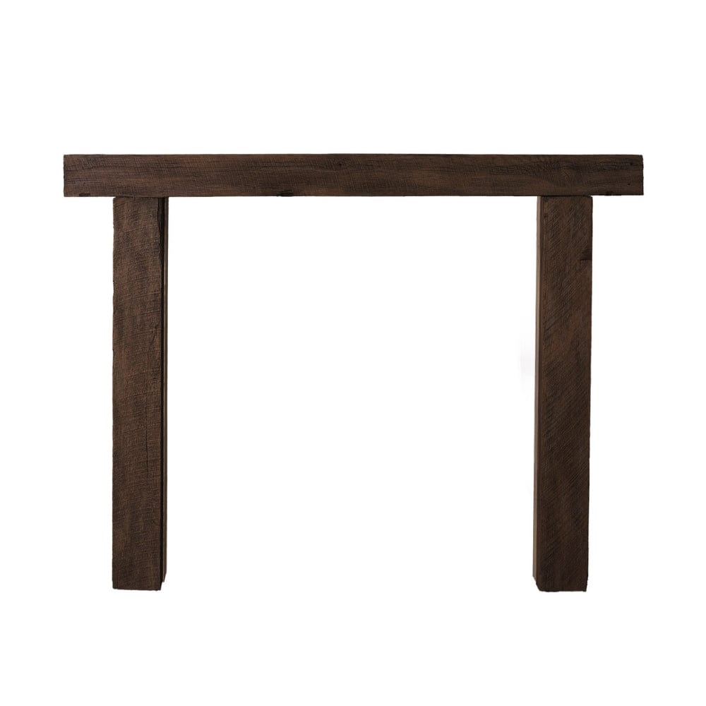 Lexington Hearth 78-Inch Faux Wood Concrete Fireplace Mantel Surround - Rustic Home Decor for Living Room & Bedroom