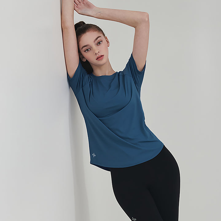 Ice Feather Comfort Short Sleeve T-Shirt for Women - Soft & Breathable Summer Top - Perfect for Casual Wear, Travel & Outdoor Activities