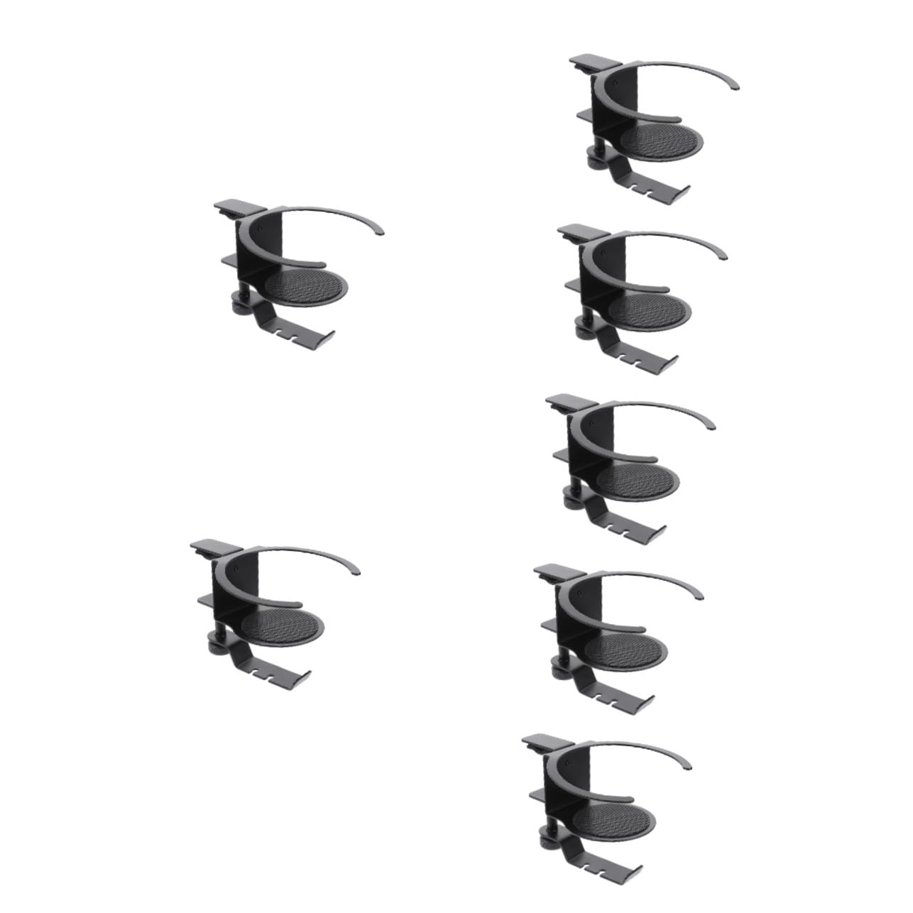 OSALADI 7-Piece Rotatable Headphone Stand & Cup Holder Set - Universal Headset Clamp for Desk, Gaming, Office, and Home Organization
