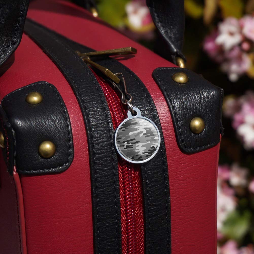 Snow Camouflage Zipper Pull Charms for Jackets, Handbags, Purses & Backpacks - Durable Luggage Accessories for Outdoor & Travel Use