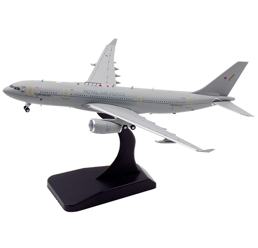 1/400 Scale CMO A330 MRTT RAF Metal Die Cast Model Aircraft - 5.5 x 5.9 Inches - Collectible Military Plane Replica for Aviation Enthusiasts & Home Office Decor