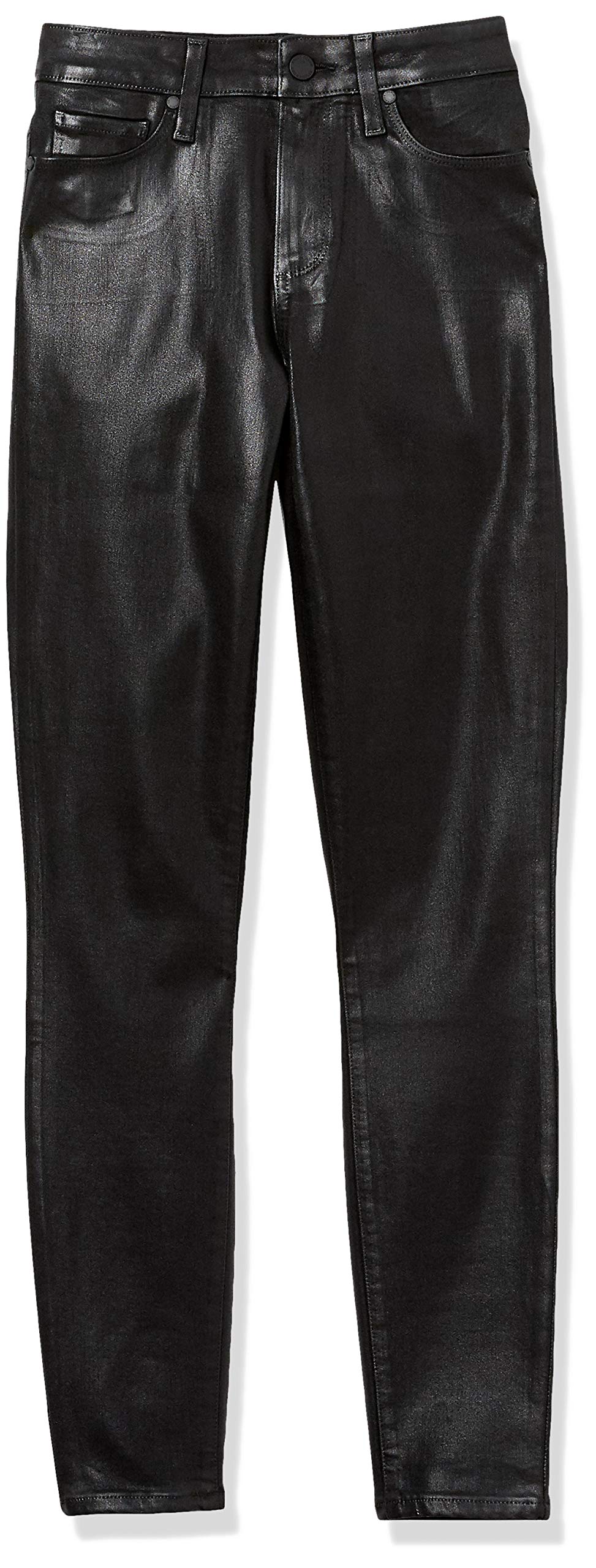 PAIGE Women's Hoxton Transcend Luxe Coated High Rise Ultra Skinny Fit Ankle Jeans - Stylish Stretch Denim Pants for Work, Date Night & Casual Outings