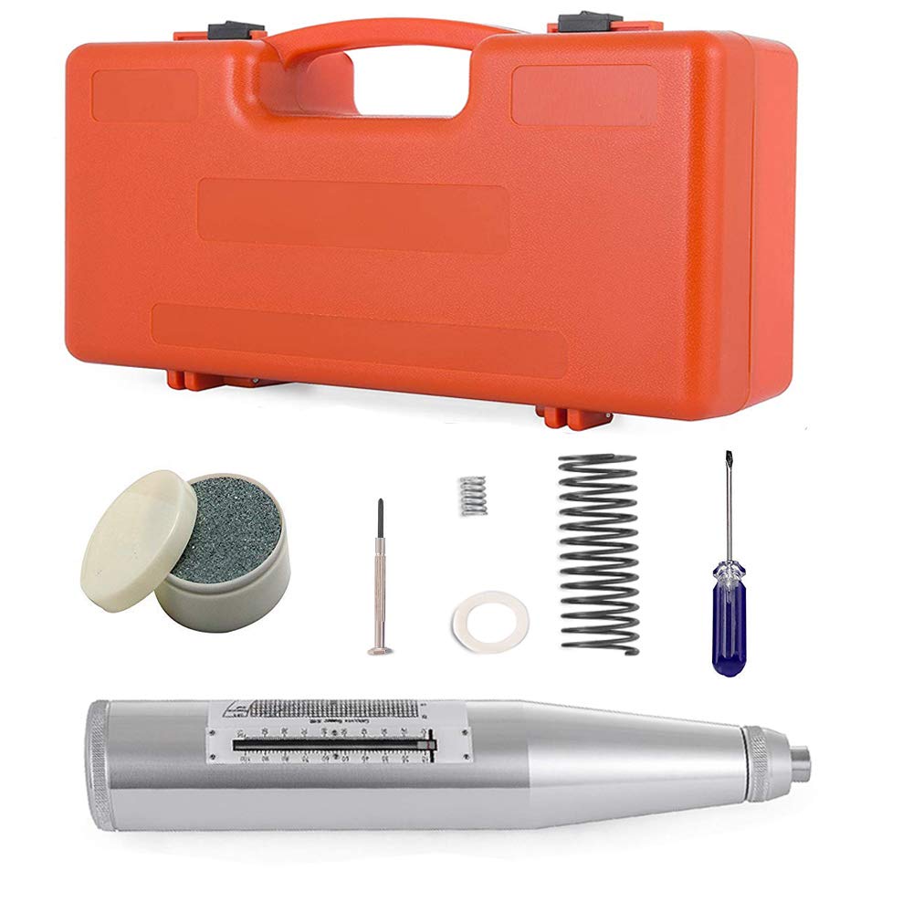 Professional Concrete Test Hammer - Rebound Tester for Strength Measurement (10-60Mpa) | Durable Construction Tool for Quality Control & On-Site Testing