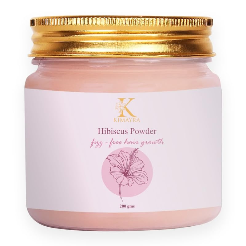 Kimayra World Hibiscus Powder for Hair Growth - 200g Natural Hair Care Treatment for Men & Women, Strengthens & Adds Shine to All Hair Types | Perfect for Daily Hair Masks, Scalp Treatments & Ayurvedic Hair Care Routines