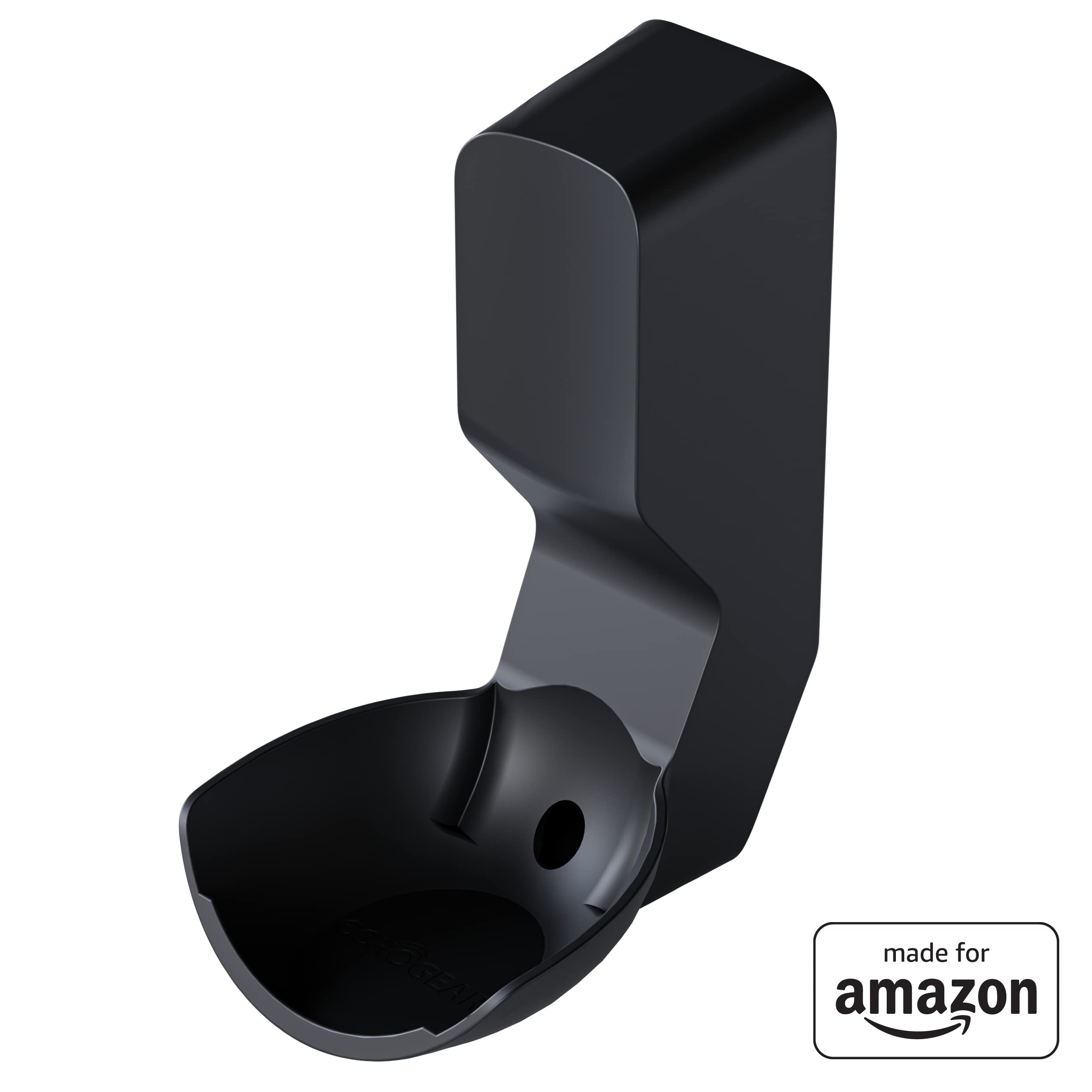 Echo Pop Smart Speaker Bundle with Made For Amazon Outlet Hanger - Charcoal Black | Compact Alexa Device for Home, Office & Dorm Room | Voice Control, Music Streaming & Smart Home Hub