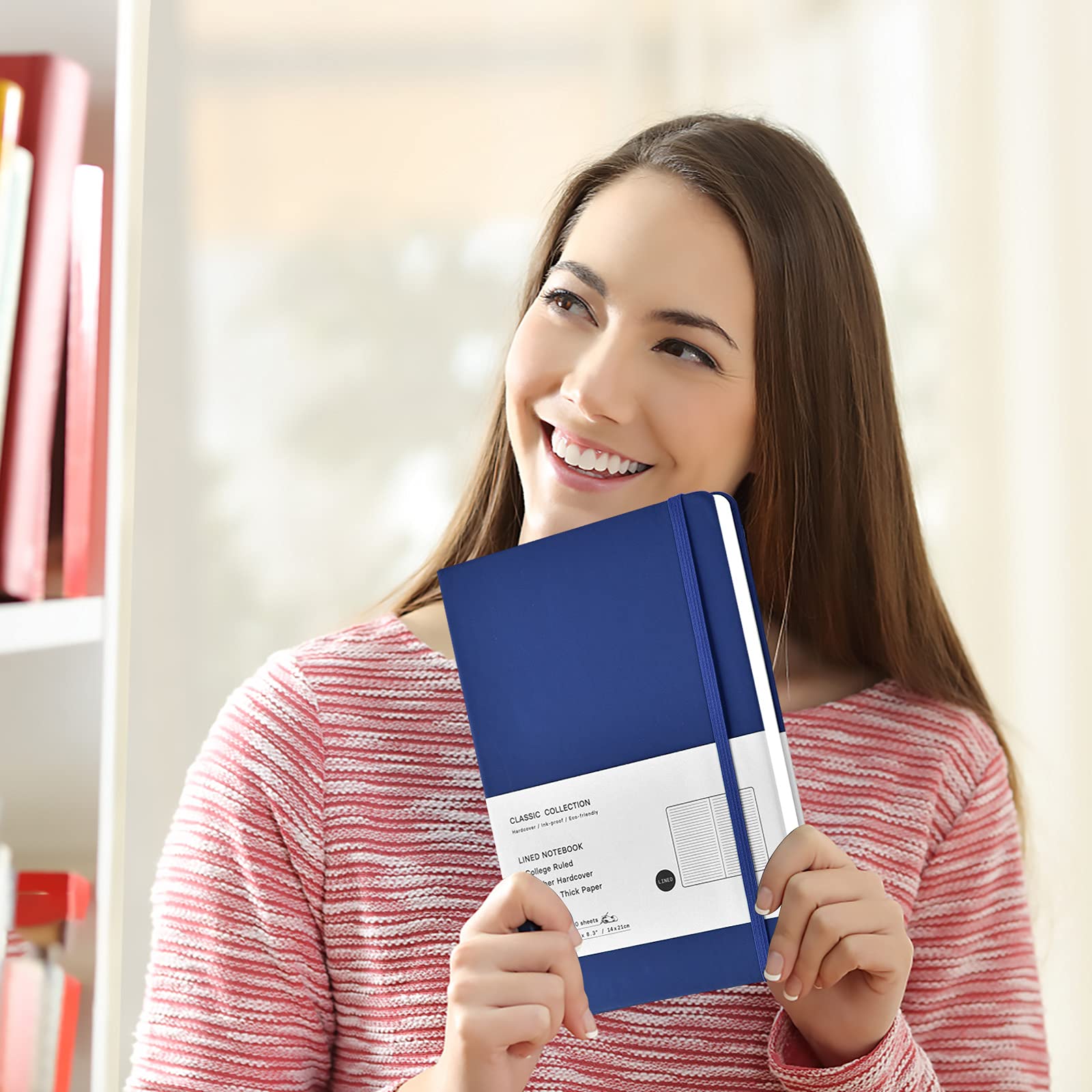 Coopay 24-Pack A5 Hardcover Lined Notebooks - 160 Pages, 100GSM Thick Paper, 8.3