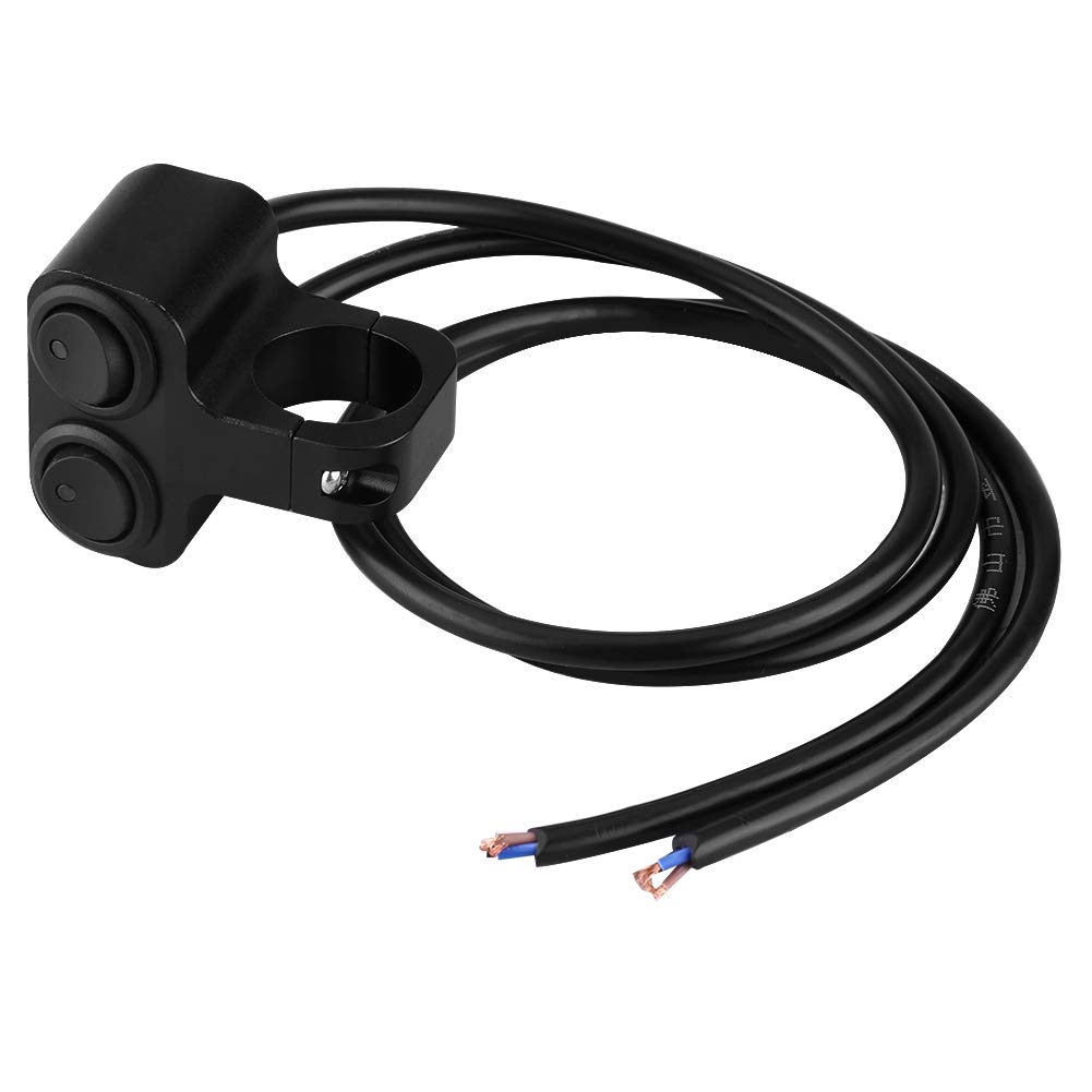 Motorcycle Handlebar Switch - CNC Aluminum Alloy Toggle Switch for Headlight & Spotlight (1 inch/25mm, 12V 10A) | Durable Motorcycle Light Control for Off-Road Bikes & Night Riding