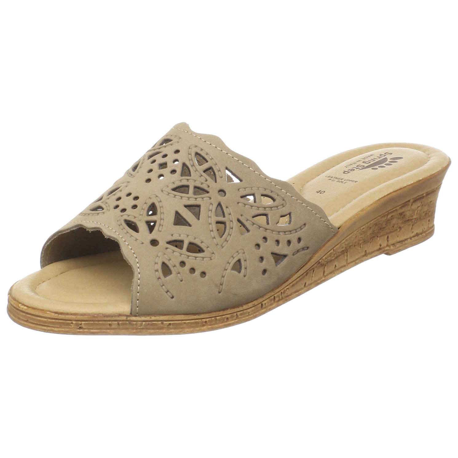 Women's Spring Step ESTELLA Fashion Wedge Slide Sandals - Comfortable Summer Casual Shoes for Beach, Vacation & Everyday Wear