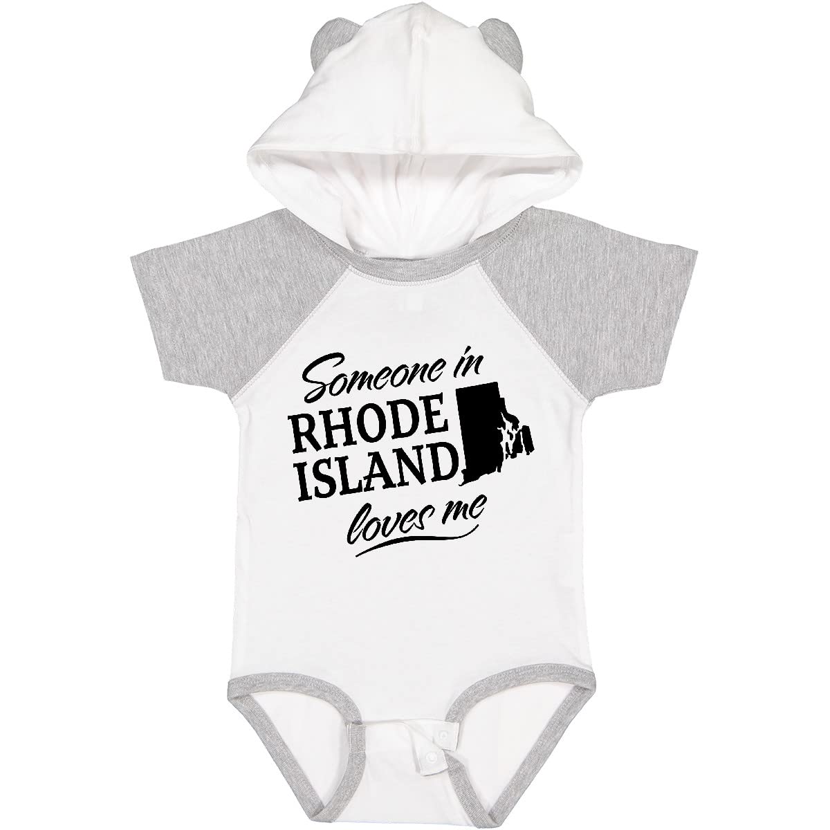 Inktastic Someone in Rhode Island Loves Me Baby Bodysuit - Cute Infant Onesie for Rhode Island Pride, Family Gifts & Special Occasions