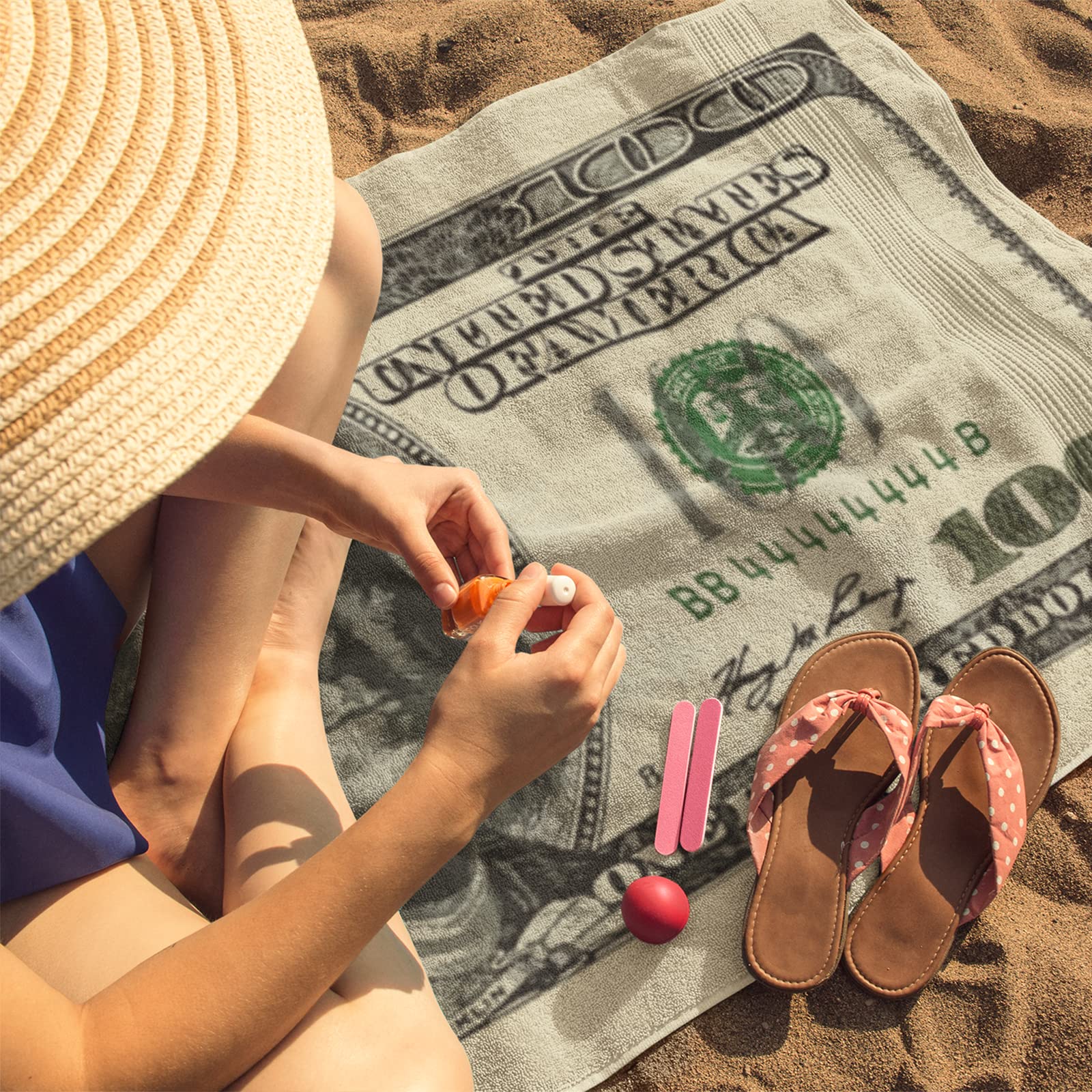 Money Print Beach & Pool Towel - 35