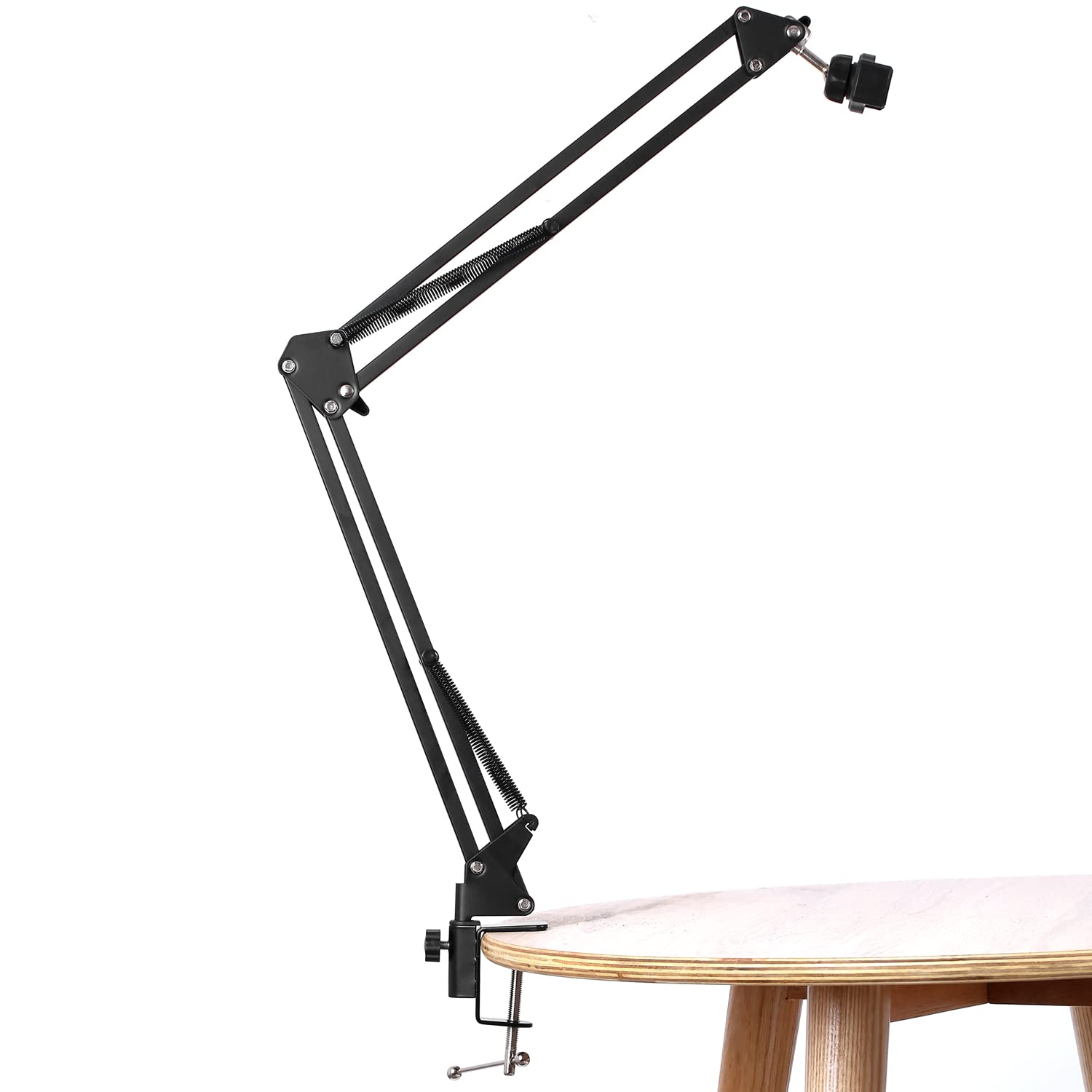 WANBY Adjustable Overhead Phone Stand with 360° Rotation - Flexible Articulating Arm Mount for iPhone, Samsung & All Smartphones - Perfect for Video Calls, Live Streaming & Hands-Free Use