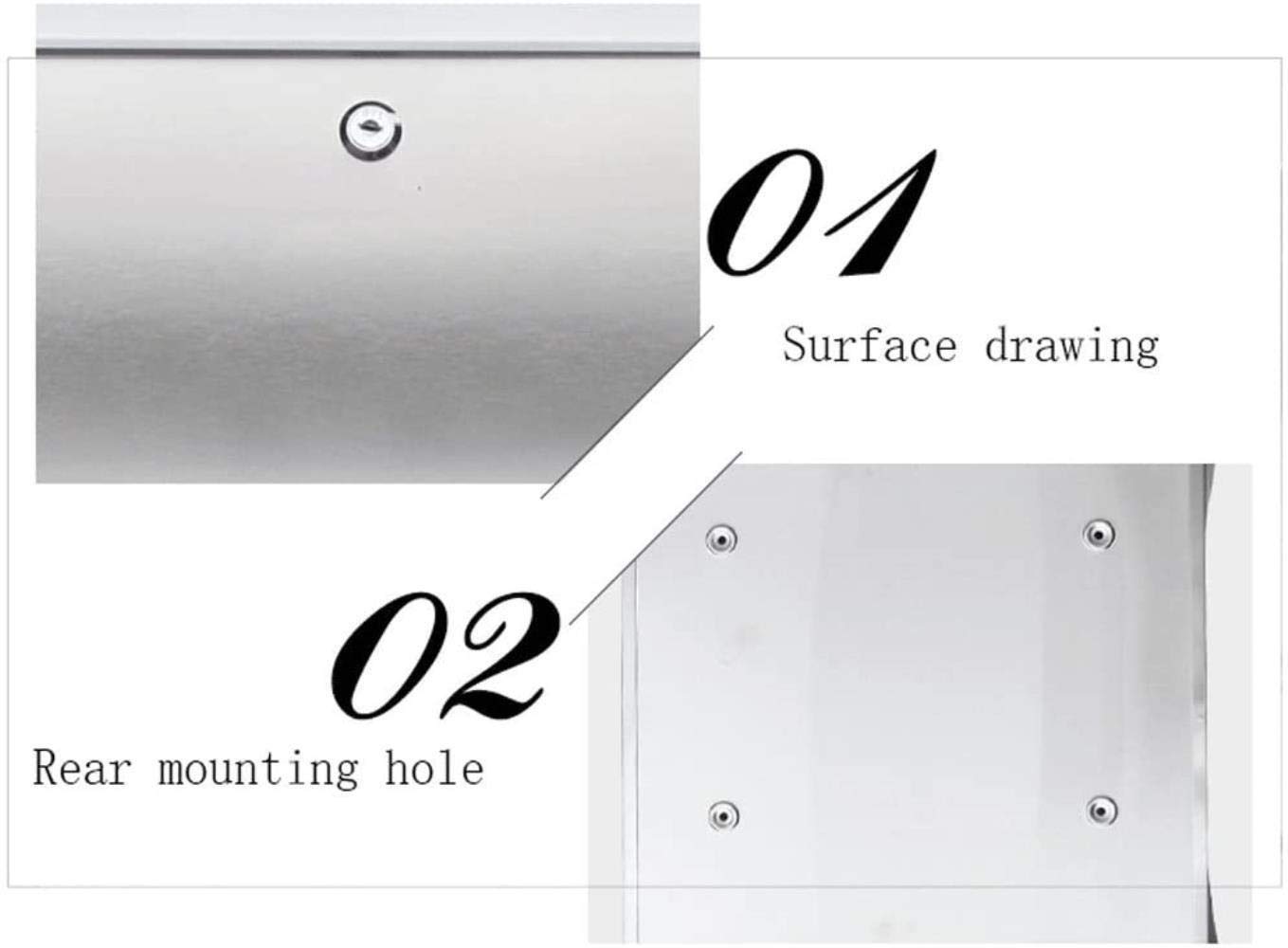 Waterproof Outdoor Mailbox with Lock - Durable Villa Letter Box for Rain Protection | Perfect for Homes, Gardens & Offices