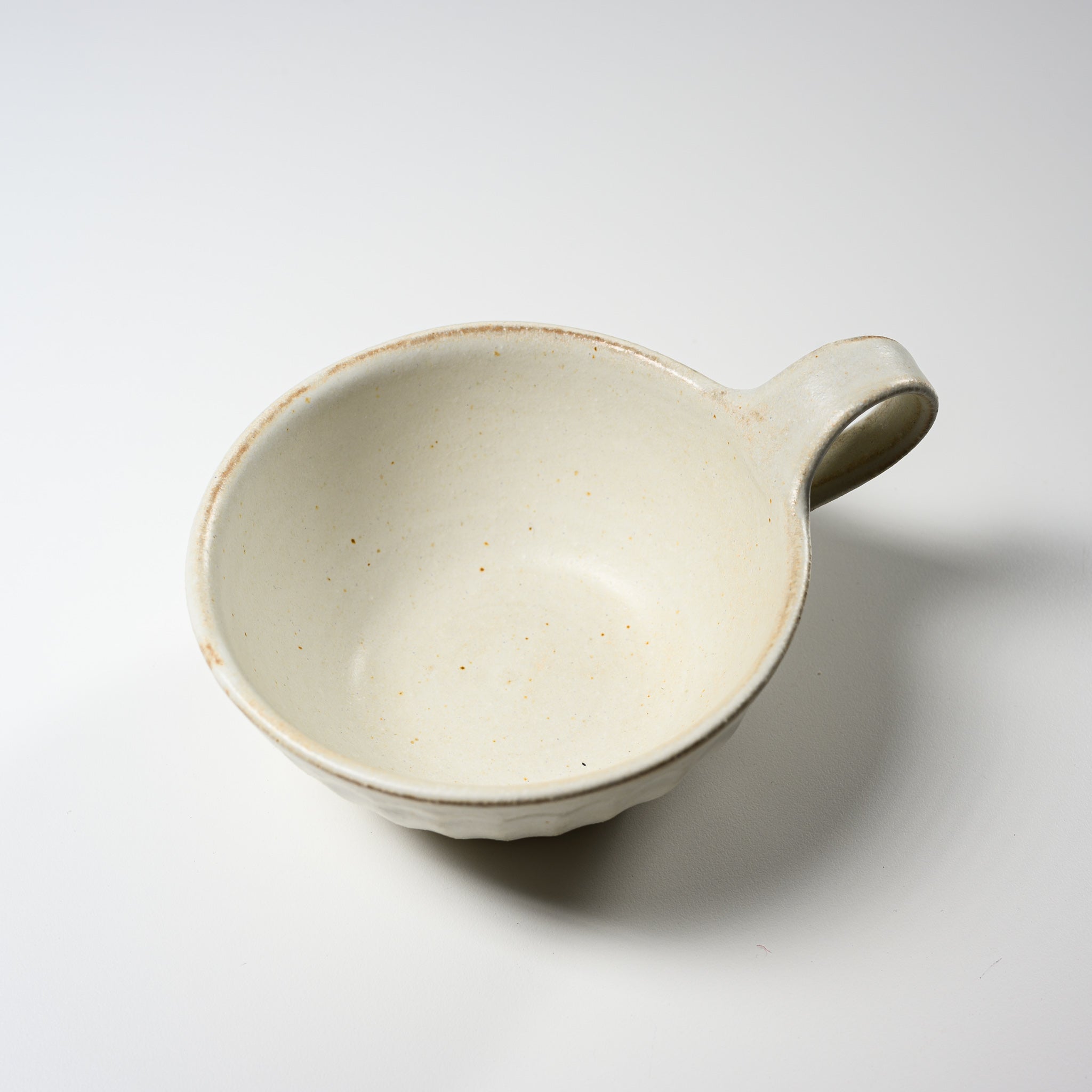 Wakasama Kiln Kinari Soup Mug - 270ml Handmade Ceramic Bowl for Miso Soup, Ramen & Noodles | Japanese Pottery for Home & Restaurant Use