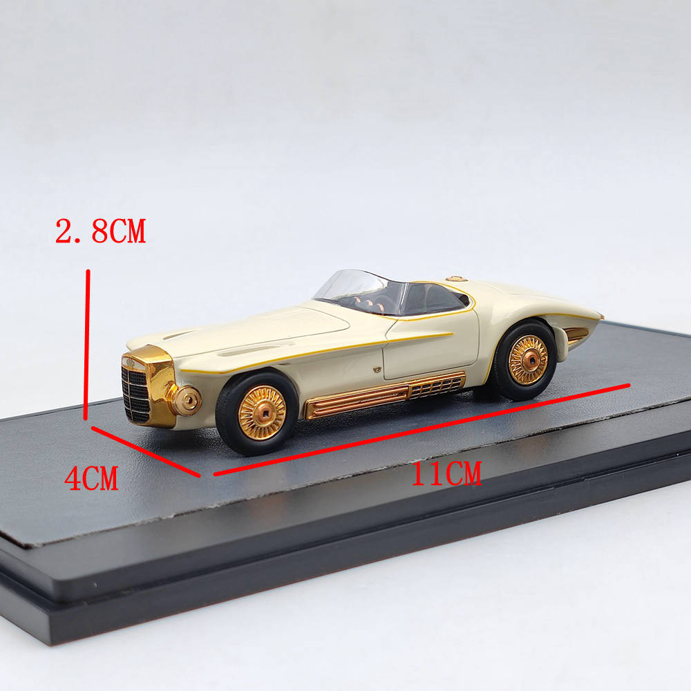 1/43 Scale Mercer Cobra Exner 1965 White Resin Model Car - Limited Edition Collectible Toy Gift for Car Enthusiasts | Perfect for Display, Gifting & Model Car Collections