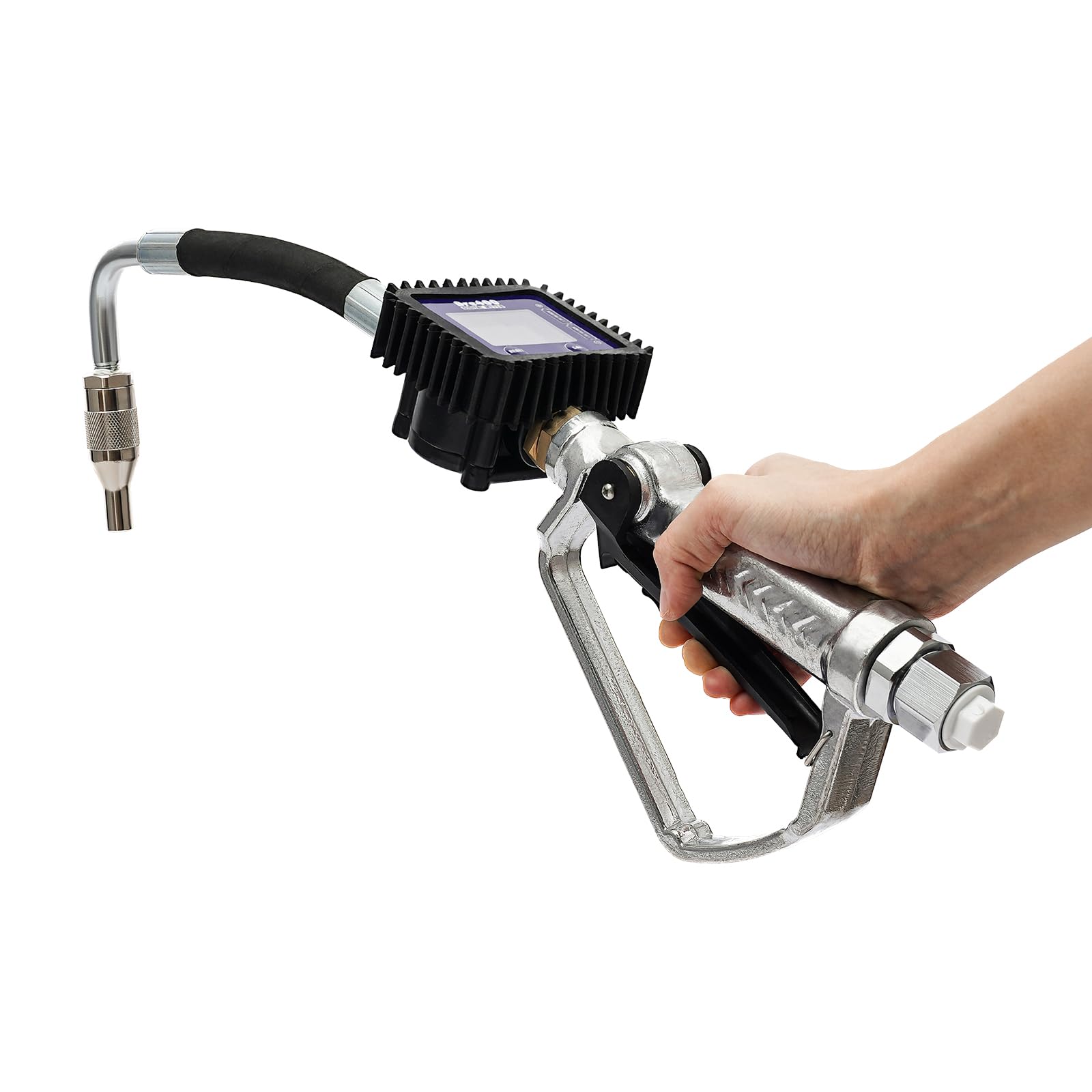 Heavy Duty Pneumatic Oil Transfer Pump with Digital Meter & Flexible Spout - 1/2