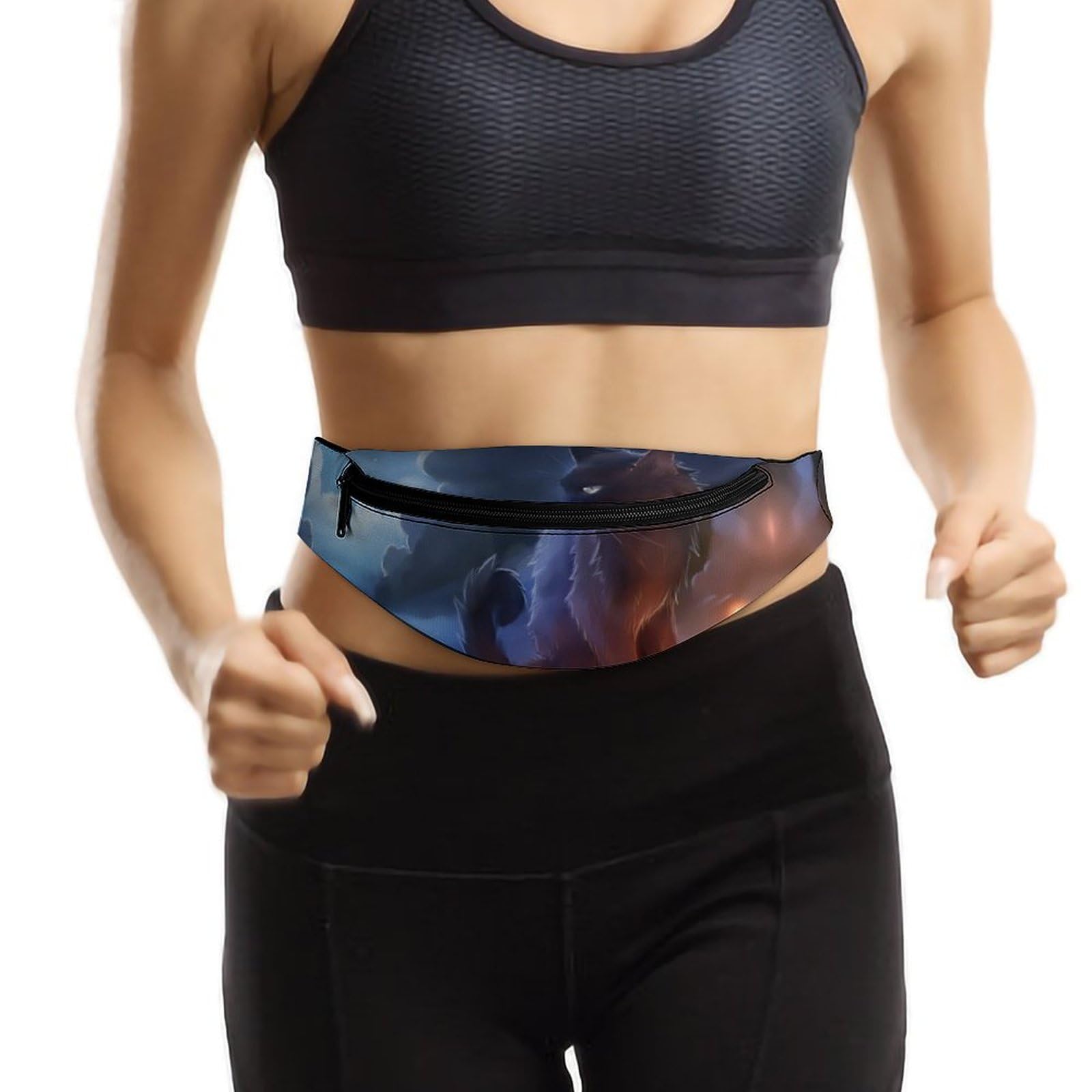 Cat Warrior Unisex Adjustable Waist Pack - Crossbody Fanny Pack for Travel, Hiking & Walking - Perfect for Outdoor Adventures & Daily Use