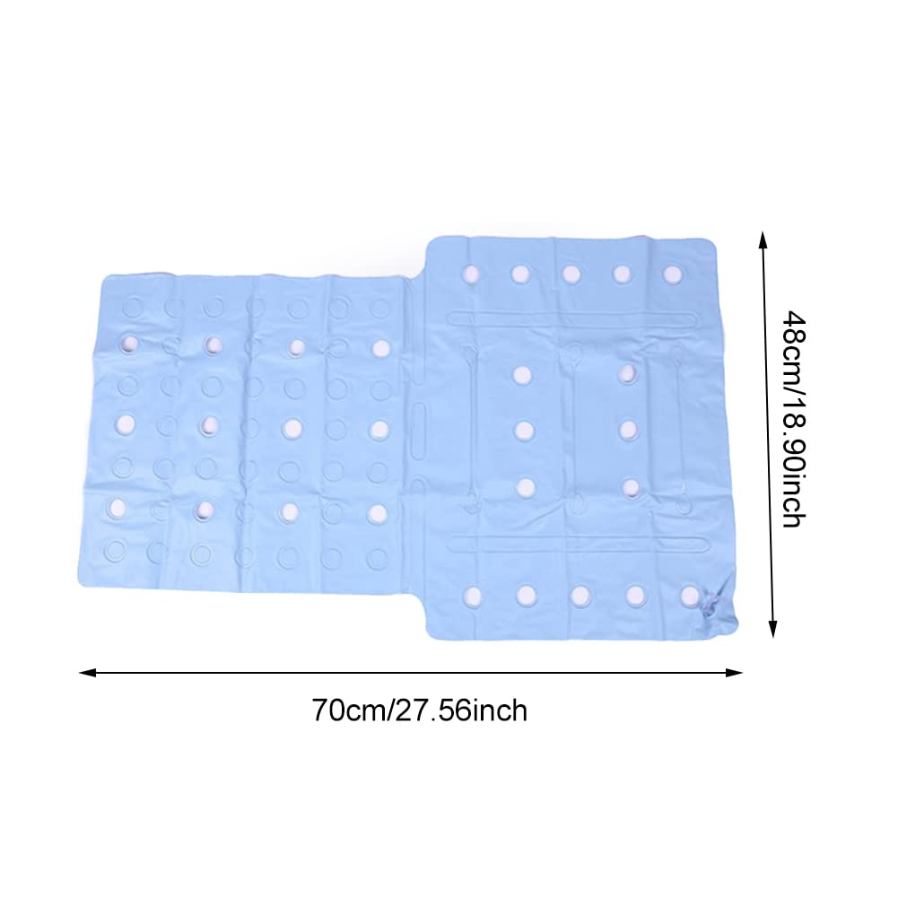 Premium Inflatable Pressure Relief Cushion for Wheelchair & Recliner - Orthopedic Bed Sore Prevention Seat Pad with Non-Slip Cover (Blue) - Ideal for Elderly Care, Post-Surgery Recovery & Long-Term Sitting Comfort