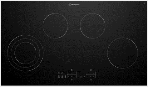 Westinghouse WHC943BD 90cm Ceramic Induction Cooktop with Triple Zone Cooking & Hob2Hood Technology - Perfect for Modern Kitchens, Fast Boiling & Precise Temperature Control