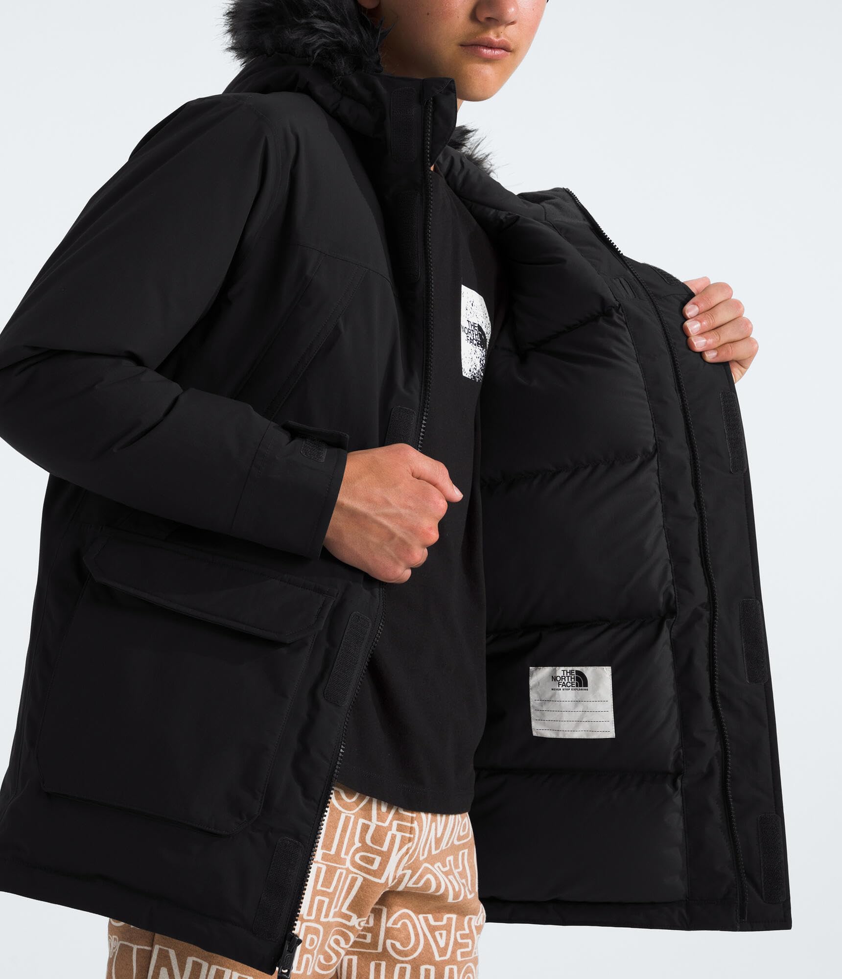 THE NORTH FACE Boys' McMurdo Insulated Parka - Waterproof Winter Jacket for Kids with Warm Fleece Lining - Perfect for Snow Play, Skiing & Cold Weather Outdoor Activities