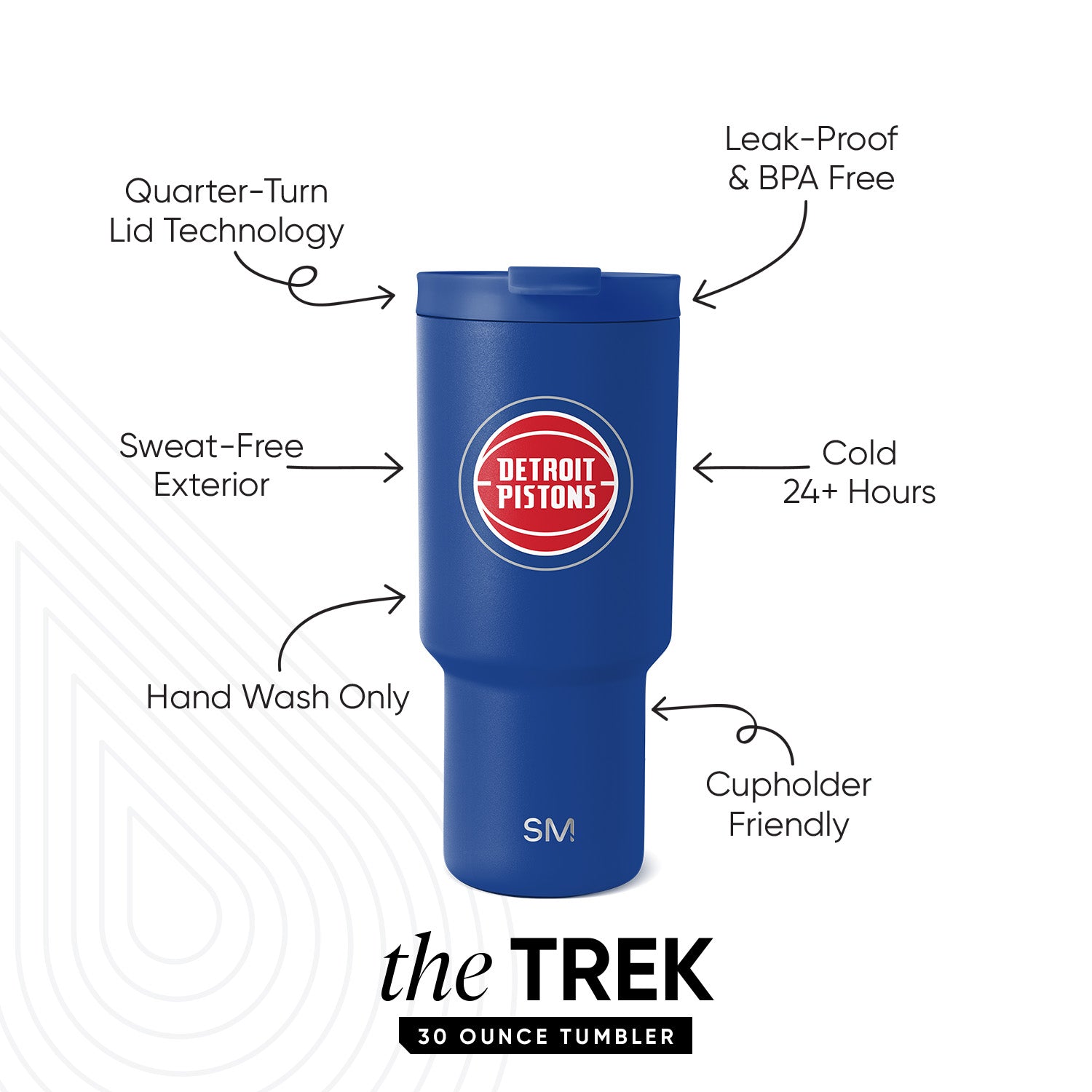 NBA Trek Insulated Stainless Steel Tumbler with Flip Lid - 20oz Leakproof Travel Mug for Coffee, Tea & Cold Drinks - Perfect for Basketball Fans, Office & Gym Use