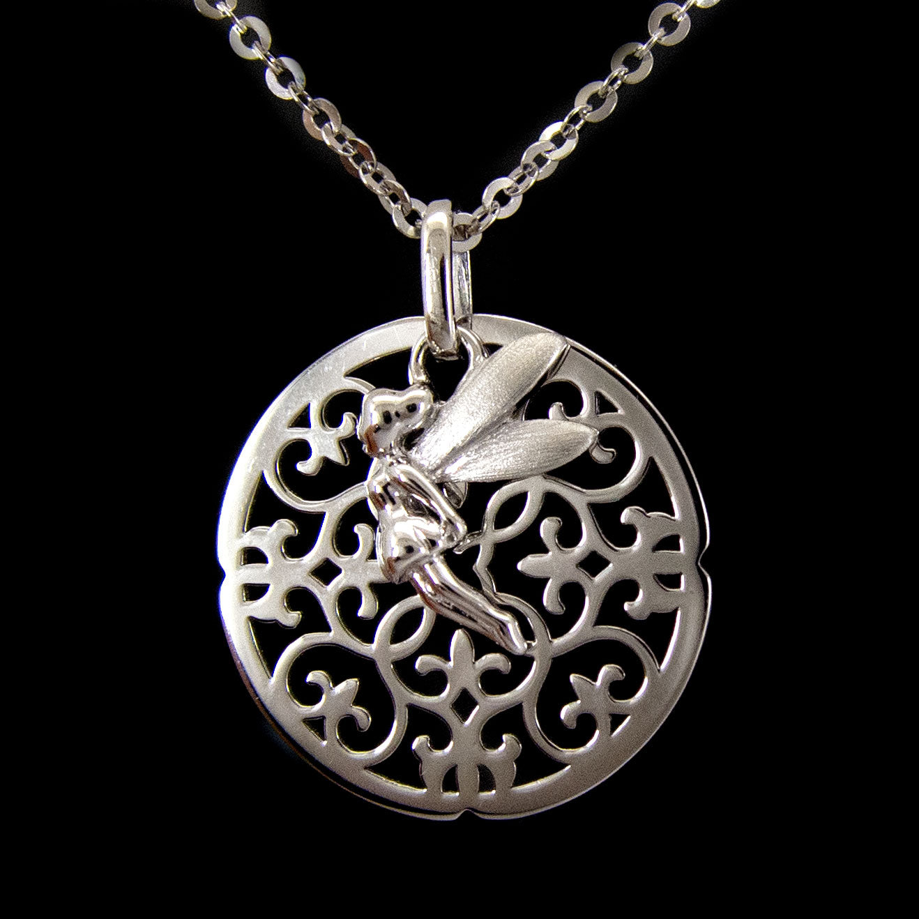 Elegant Platinum Necklace for Women - Timeless Spirit Pendant Jewelry - Perfect for Weddings, Anniversaries & Special Occasions