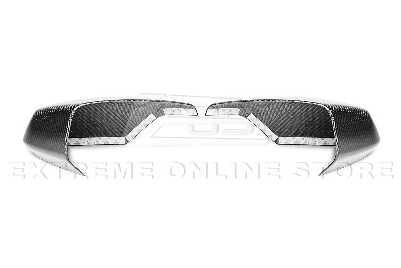 2020-Present Corvette C8 GM Factory Style Carbon Fiber Mirror Cover Trim Pair - Replacement Side Mirror Covers for Enhanced Style & Protection - Perfect for Car Enthusiasts & Custom Upgrades