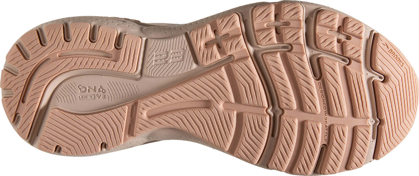 Women's Adrenaline GTS 23 Running Shoes - Lightweight Support for Neutral Pronation, Crystal Grey/Villa/White - Perfect for Jogging, Gym Workouts & Daily Walking