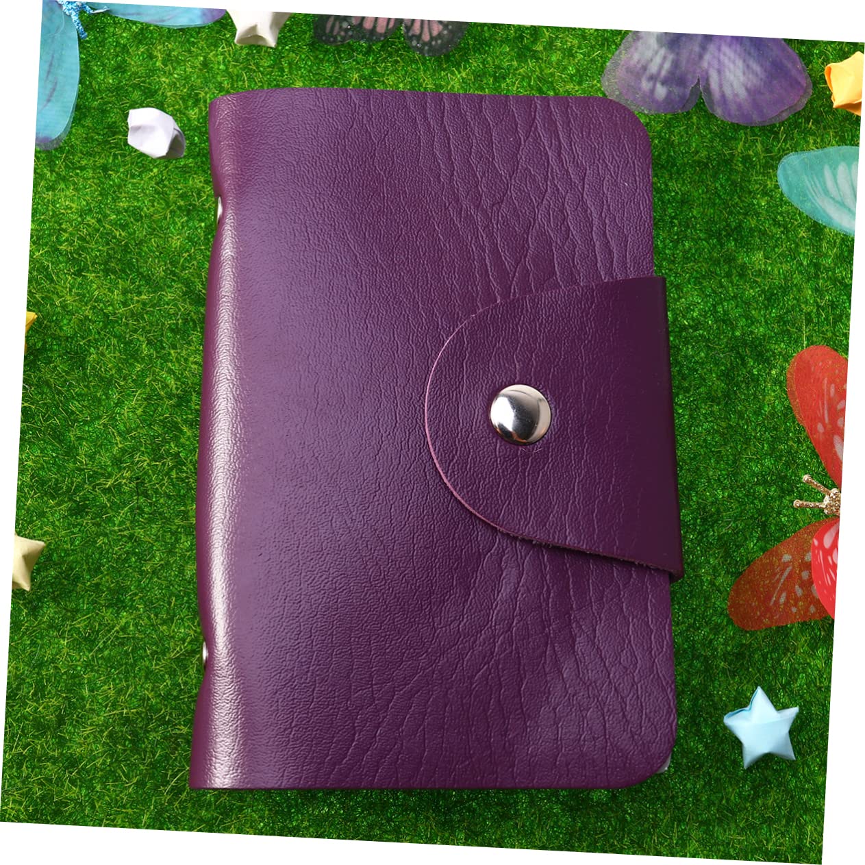 Beavorty 1pc Purple Nail Stencils & Stamping Plates Organizer Case - Nail Art Design Templates, Credit Card Protector - Perfect for Manicure Salons, Travel & Professional Nail Technicians