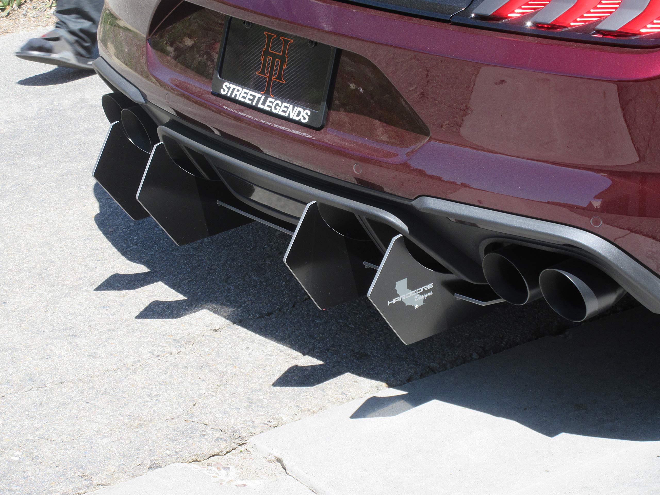 Hardcore Designs Rear Diffuser for Ford Mustang GT (2018-2022) | High-Performance Aerodynamic Upgrade | Made in USA | Perfect for Track Days & Street Racing