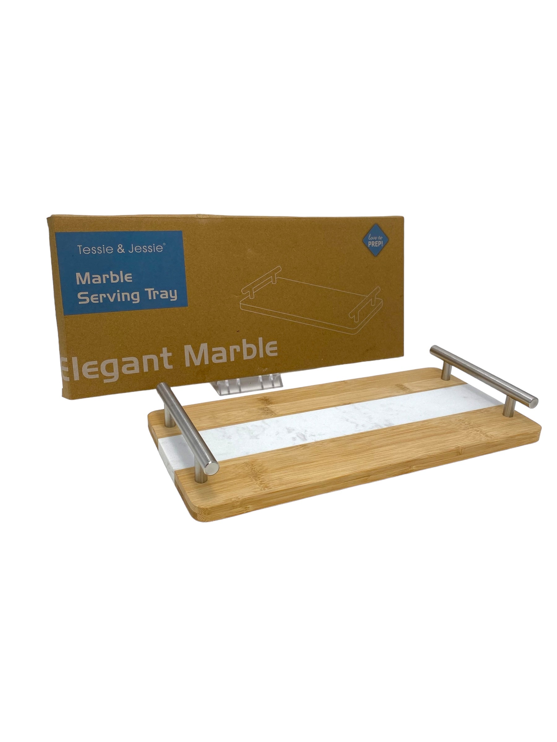 14x6.5 Inch Marble Design Serving Tray - Elegant Appetizer Platter for Entertaining, Dining, and Home Decor