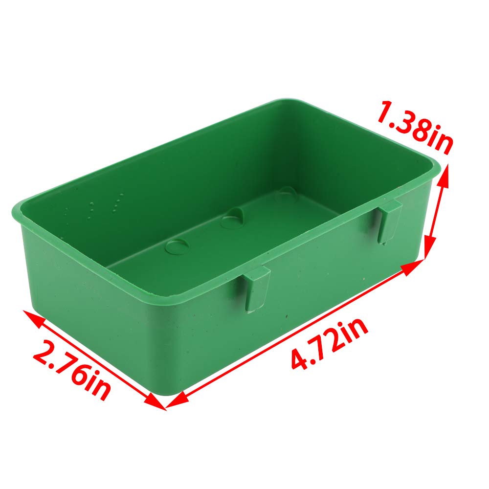2 Pcs Small Pet Bird Food Bowls - Hanging Feeder Dish for Parrots, Canaries, Finches - Durable & Easy-to-Clean Bird Feeder for Cages - Perfect for Seed, Pellets & Treats - Ideal for Home, Aviary & Travel Use