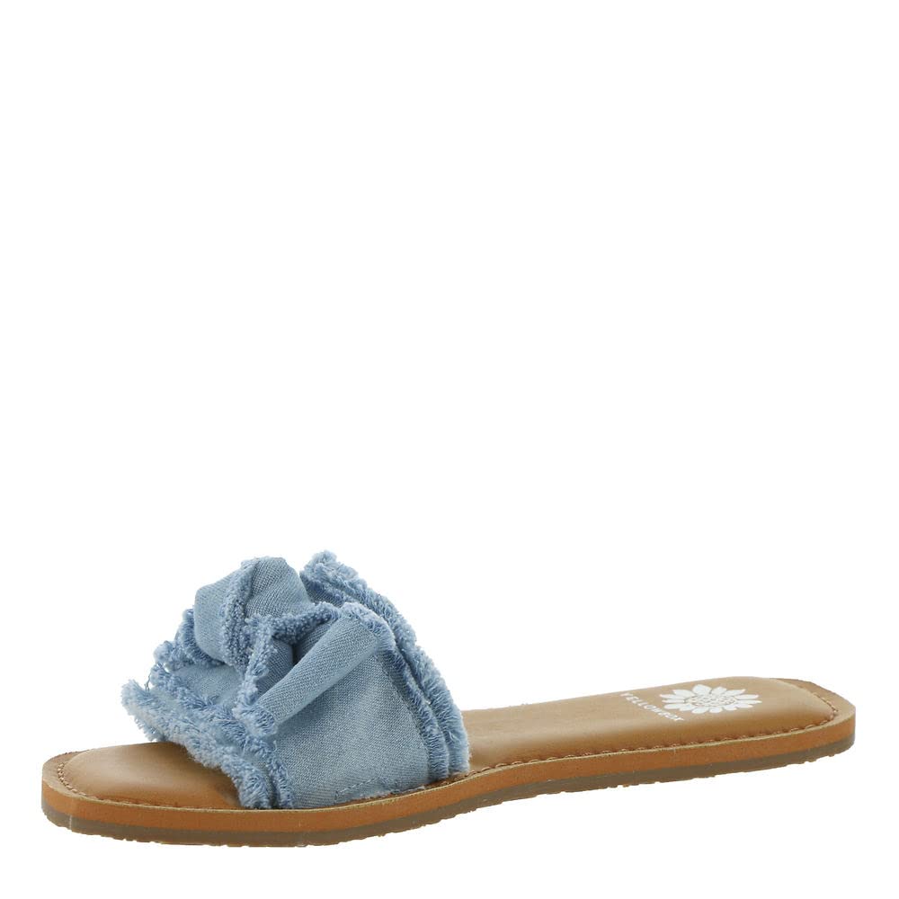 Yellow Box Daralie Women's Sandals - Comfortable Summer Casual Flip Flops for Beach, Pool & Vacation | Fashionable Strappy Flat Sandals with Cushioned Footbed