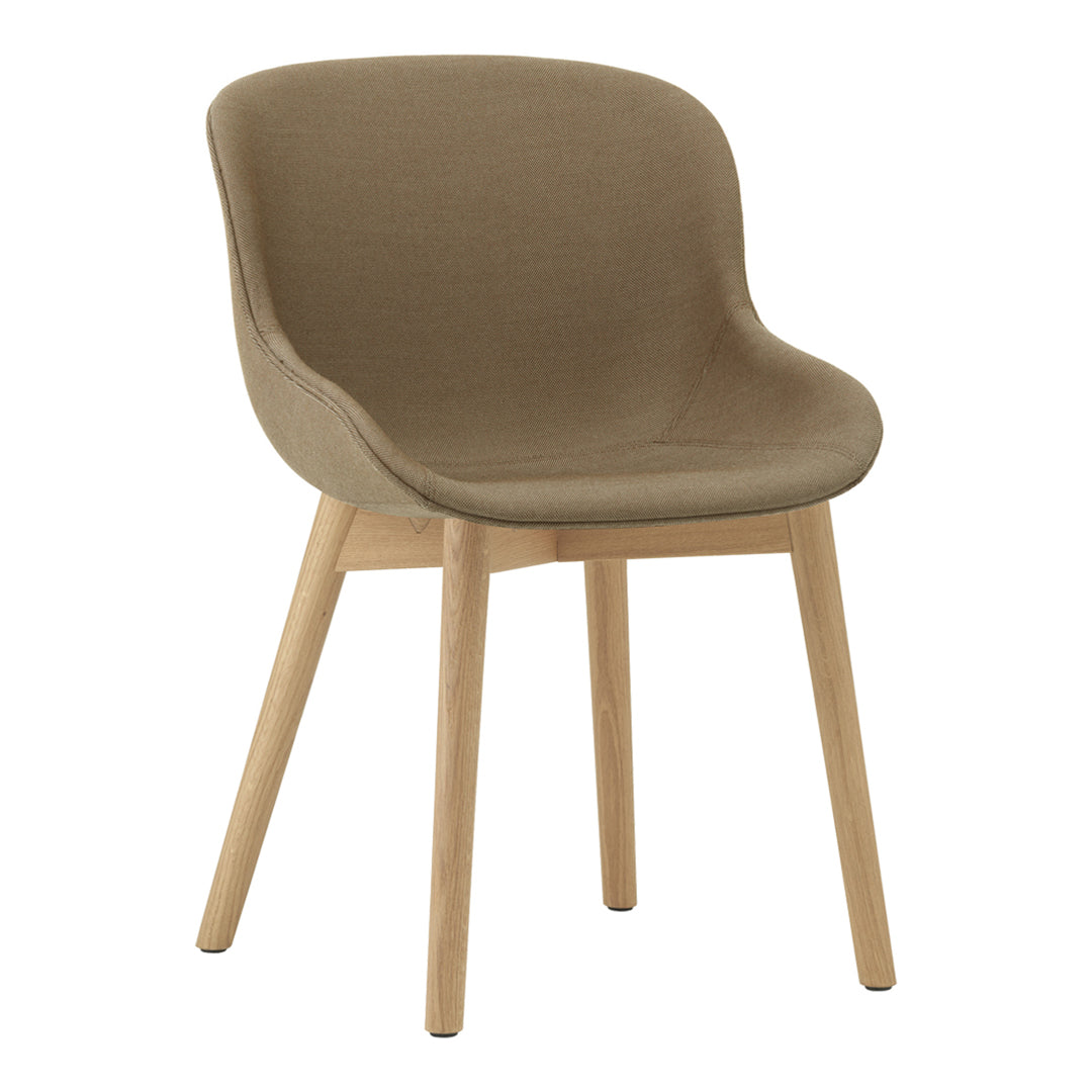 Hyg Side Chair with Wood Base & Full Upholstery - Modern Dining Chair for Kitchen, Living Room & Office