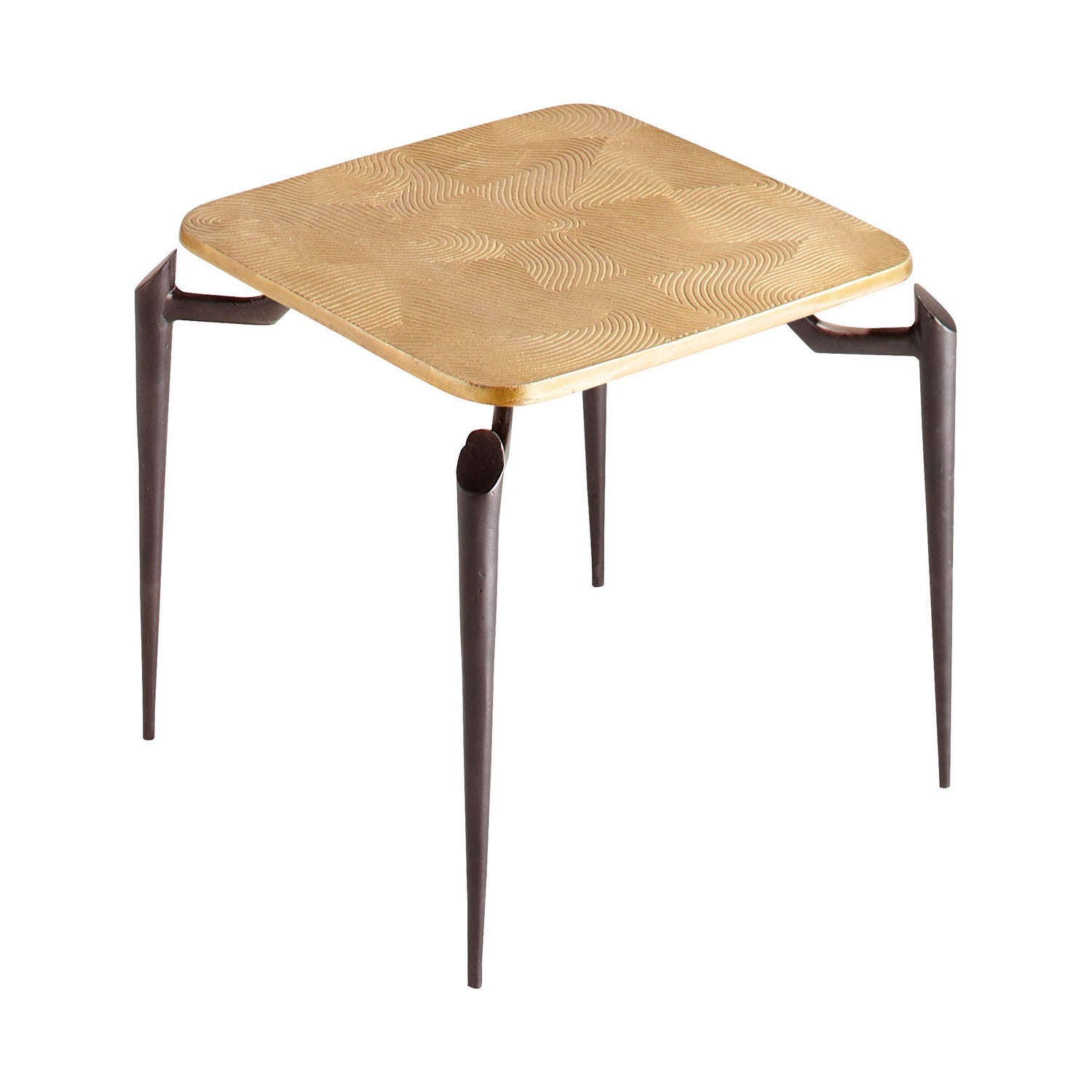 Cyan Design 11445 Tarsal Side Table - Black & Gold Accent End Table for Living Room, Bedroom, or Office Decor