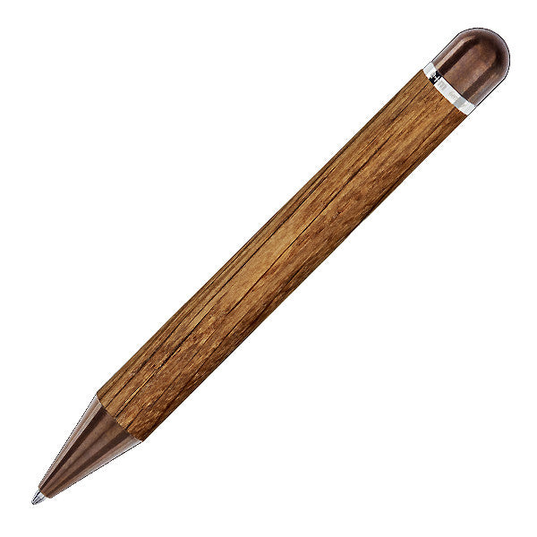 e+m Barrique Ballpoint Pen Limited Edition - Premium Wooden Barrel Writing Instrument for Office, Gifts & Collectors