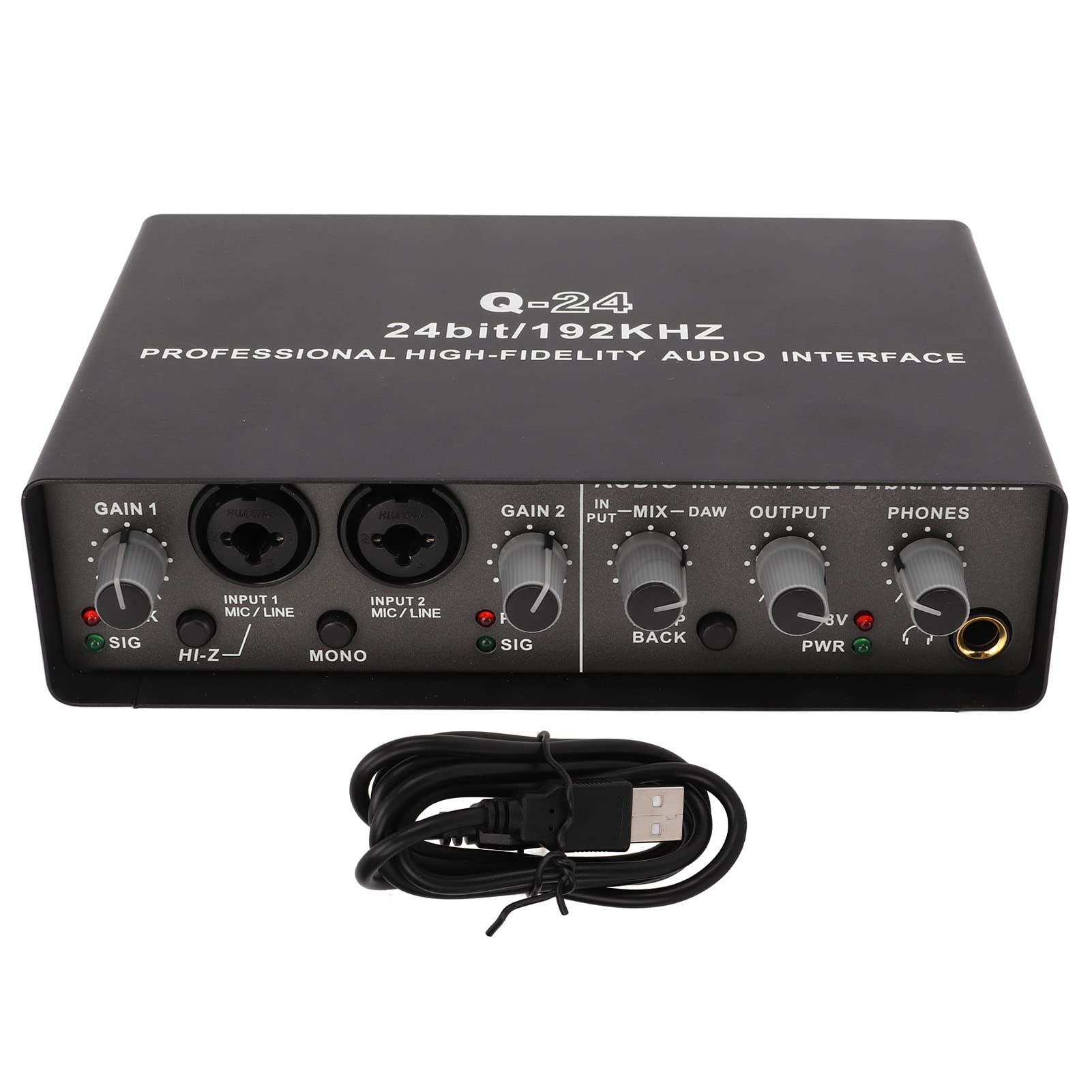 High-Quality USB External Sound Card for Mobile & PC - 192kHz Audio Interface with XLR Input for Recording, Streaming, Podcasting & Live Mixing | Perfect for Home Studios, Gamers & Content Creators