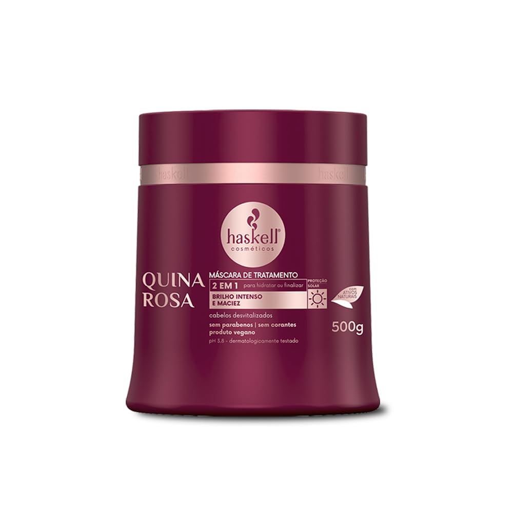Haskell Quina Rosa Home Care Kit with Leave-In Conditioner | Natural Hair Treatment for Dry & Damaged Hair | Perfect for Daily Use, Salon-Style Treatment at Home