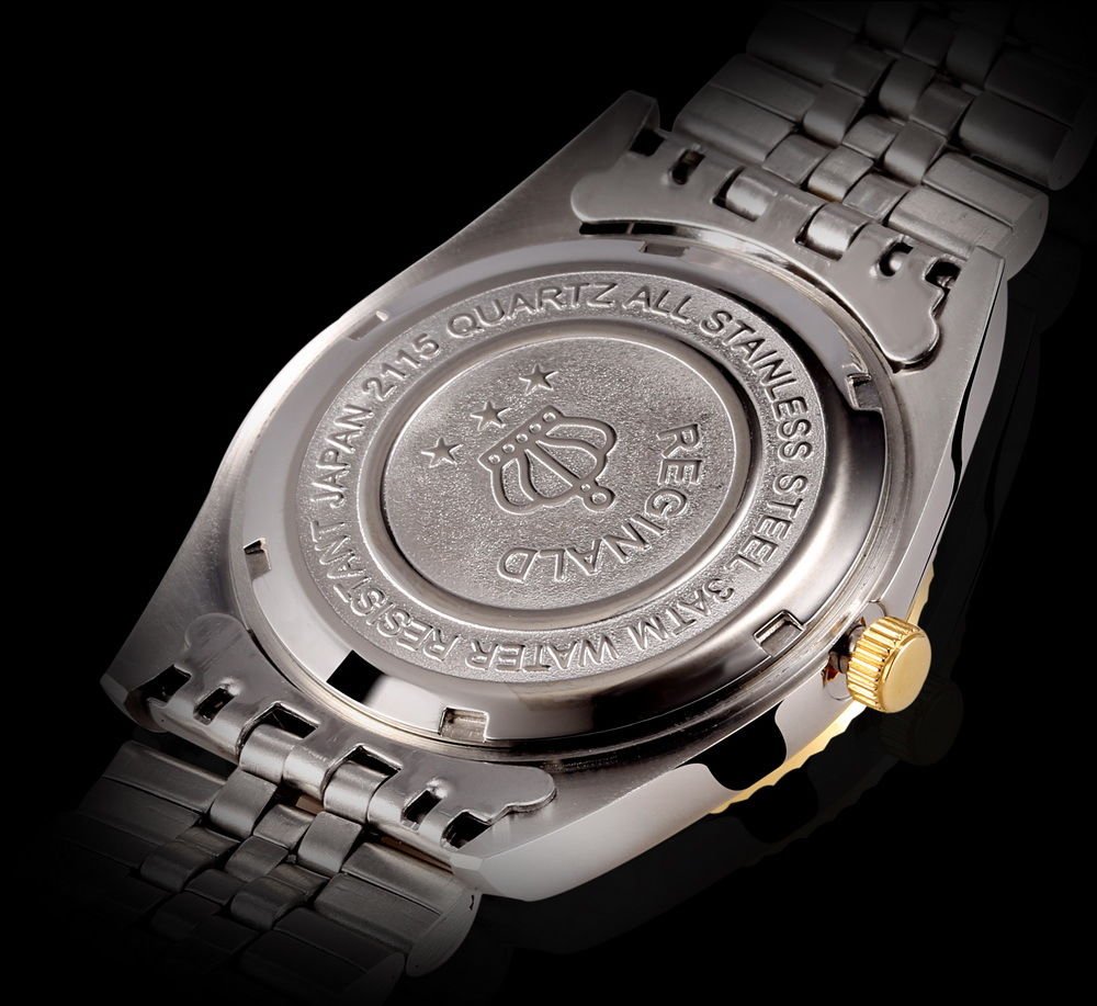 Reginald Men's Stainless Steel Business Watch with Diamond Accents - Waterproof Quartz Watch for Casual, Date & Sports | Perfect for Office, Gym & Formal Events