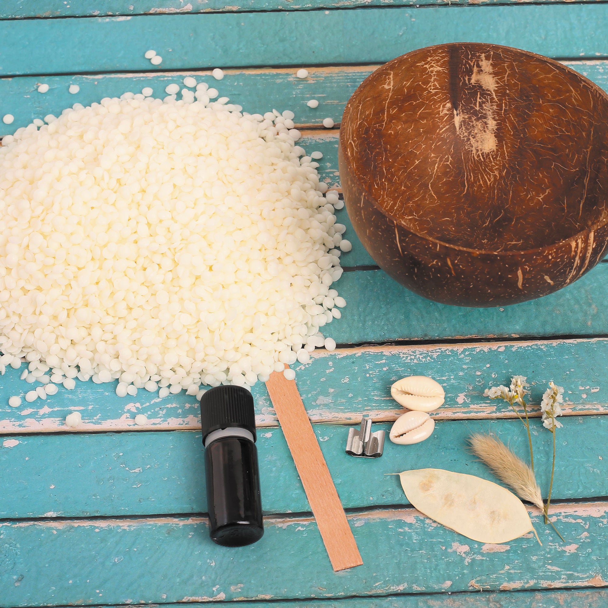DIY Candle Making Kit with Coconut Wax - All Natural Soy Candle Supplies for Home Decor, Gifts & Relaxation - Perfect for Aromatherapy, Wedding Favors and Spa Nights