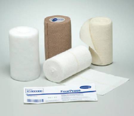 Fourpress 43400000 4 Layer Compression Bandage (8-Pack) - Medical Grade Support for Swelling, Lymphedema & Post-Surgery Recovery - Ideal for Athletes, Travelers & Daily Use