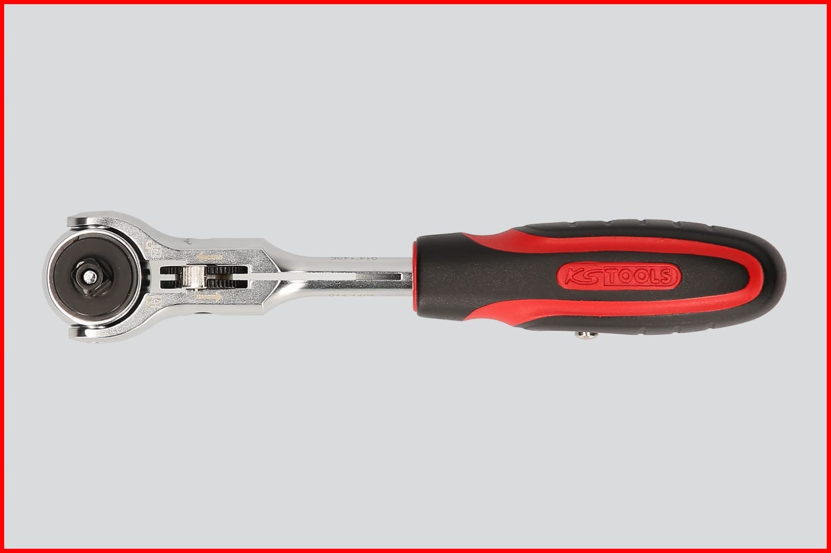 KS Tools 914.1405 Mini T-Handle Swivel Head Ratchet - Compact Hand Tool for Tight Spaces, Automotive & DIY Repairs | Perfect for Mechanics, Home Improvement & Small Engine Work