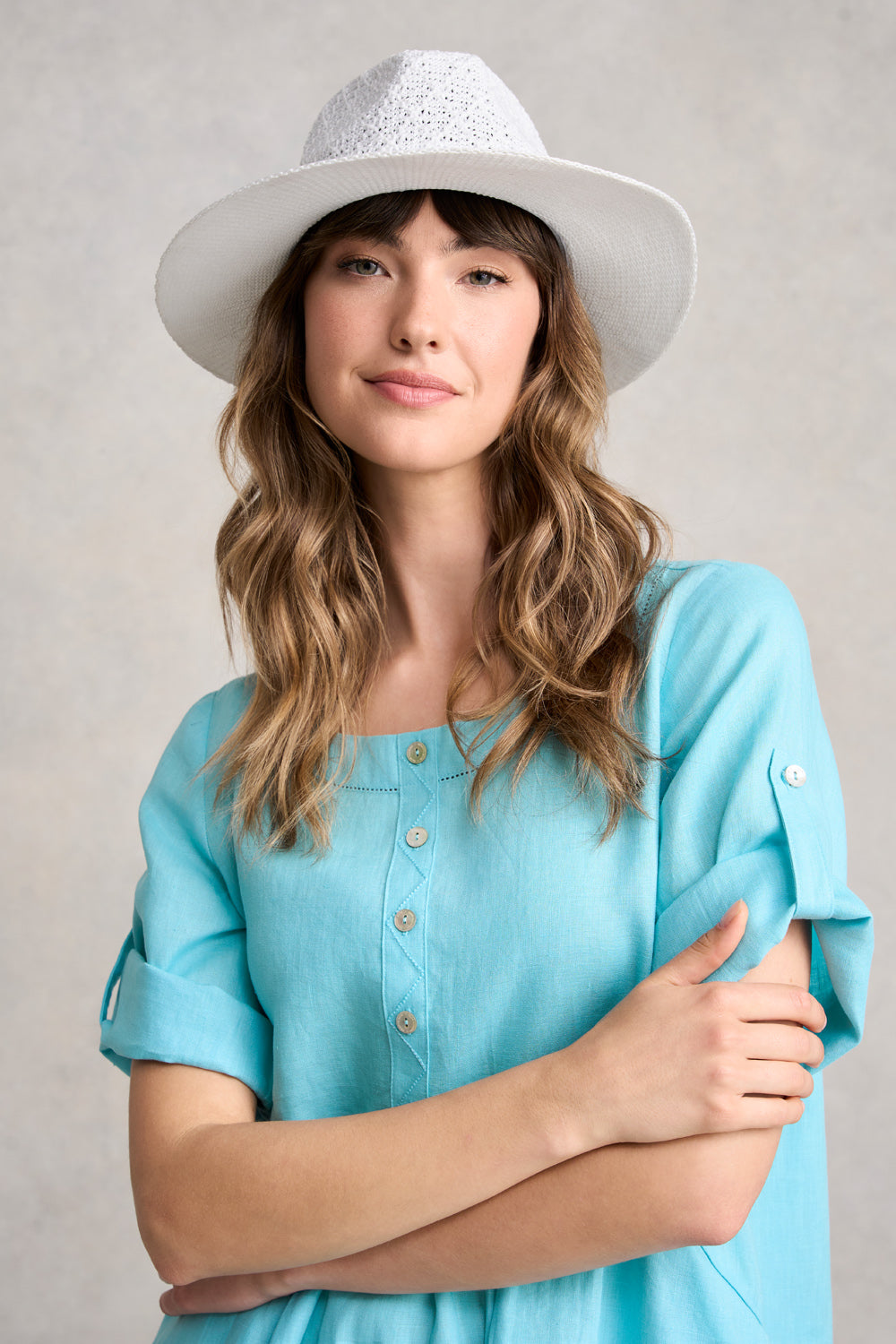 Serge Packable Fedora Hat for Men & Women - Lightweight Travel Hat, Foldable Sun Hat - White | Perfect for Beach, Hiking, and Outdoor Adventures