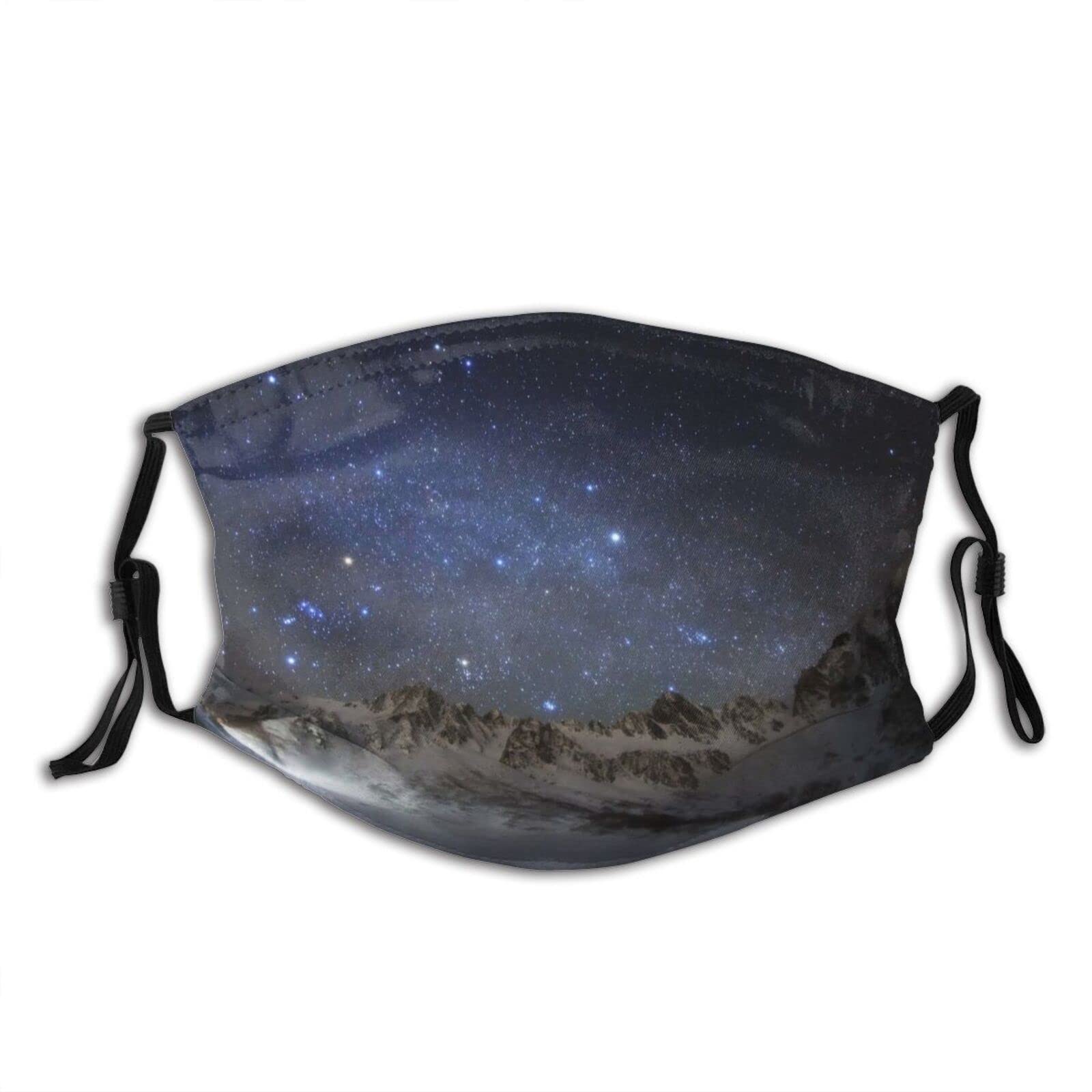 Christmas Starry Sky Face Mask - Washable, Reusable, Breathable & Adjustable Bandanas & Balaclavas for Women, Men & Adults - Perfect for Holiday Parties, Winter Sports & Outdoor Activities