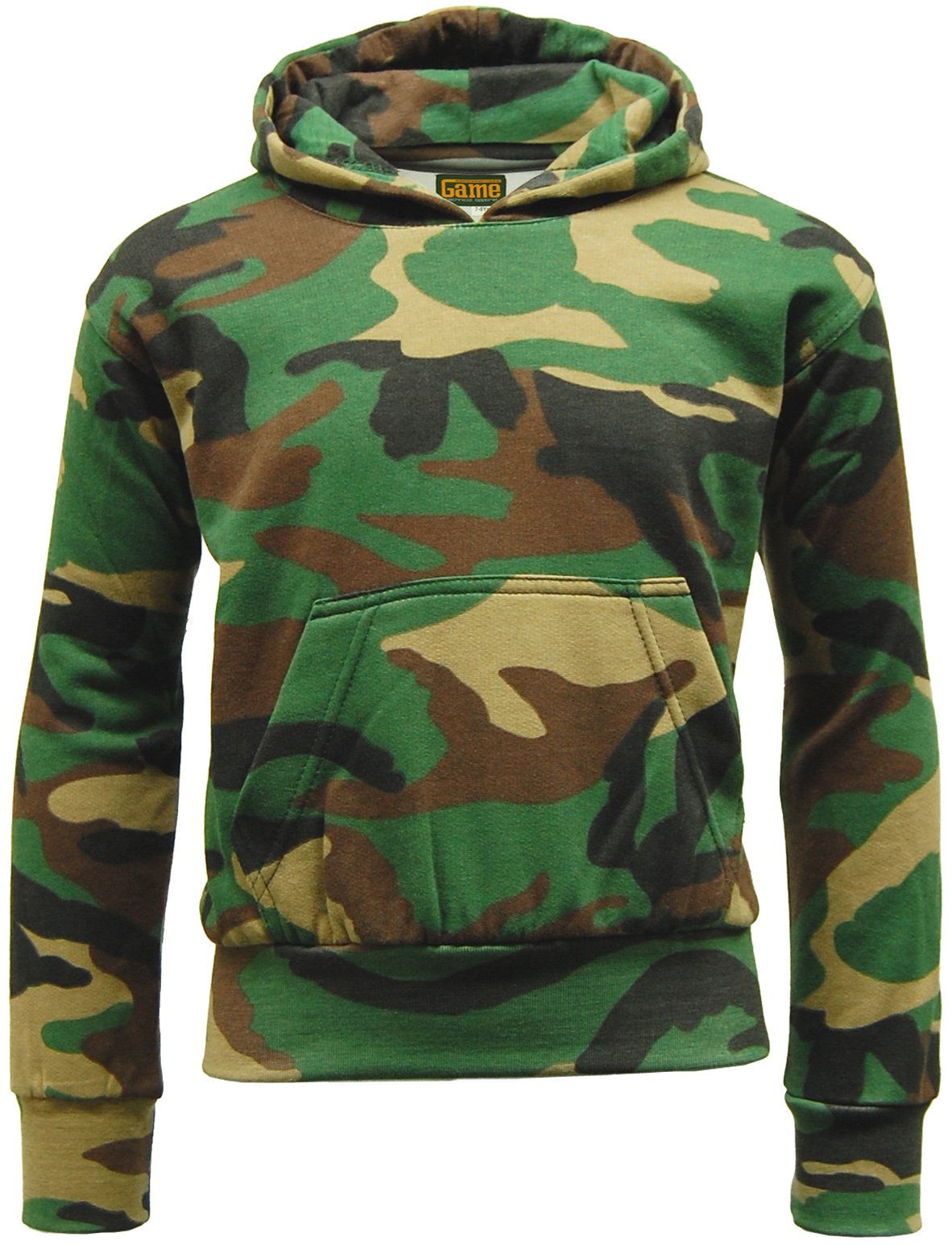 Boys Camouflage Fleece Hoodie - Warm Game Apparel for Outdoor Adventures