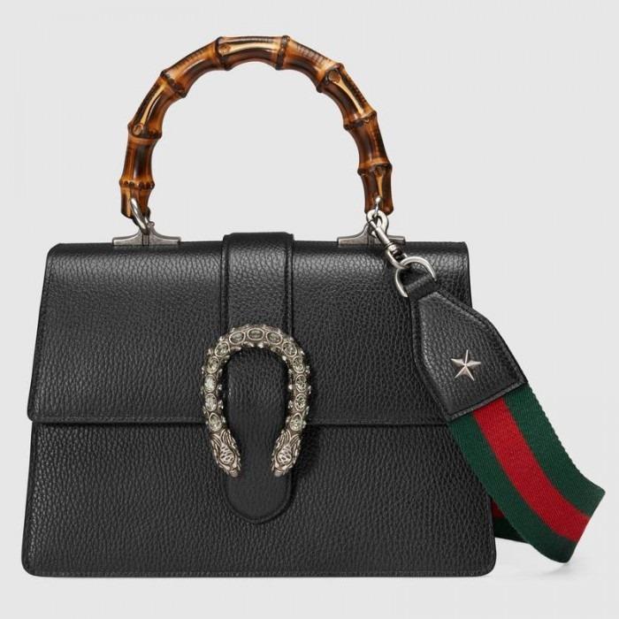 Gucci Dionysus Medium Top Handle Bag Black - Luxury Designer Shoulder Bag for Women | Perfect for Work, Evening Events & Travel