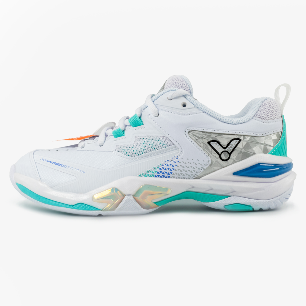 Victor P9200TTY NitroLite Badminton Shoes - White/Green | Lightweight Performance Court Shoes for Men & Women | Perfect for Indoor Badminton, Tennis & Squash Games