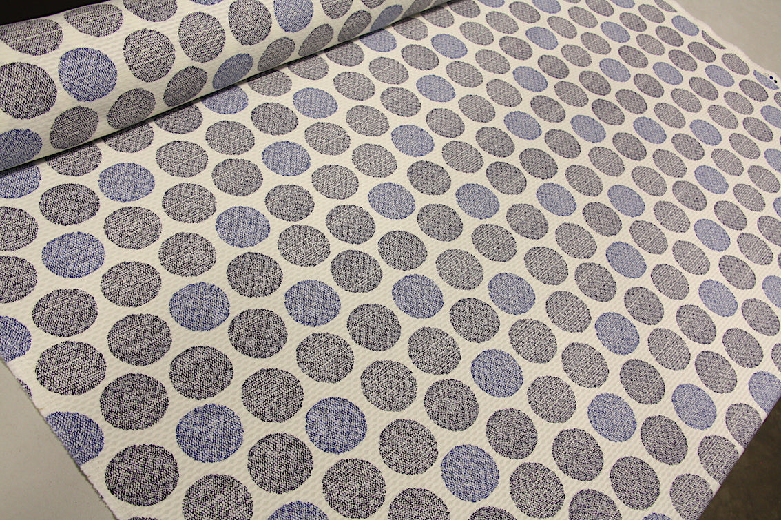 Blue & Black Orbs Pique - Stylish Home Decor for Modern Living Rooms, Bedrooms & Offices - Perfect for Minimalist & Contemporary Spaces